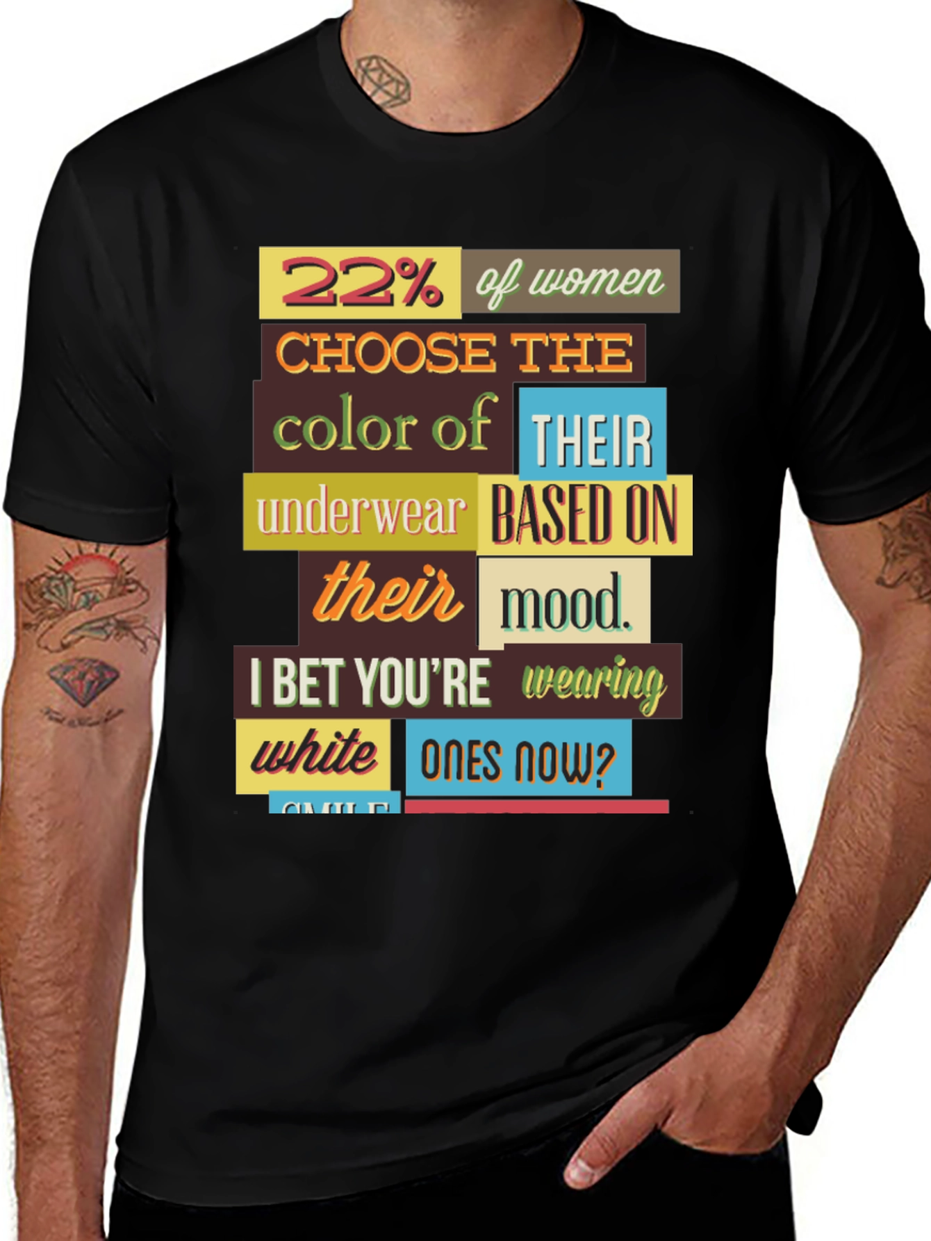 Variant 20 of Funny Mood Underwear Men's T-Shirt