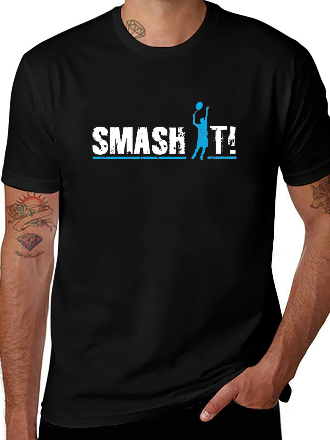 Variant 13 of Smash It Tennis Graphic Tee - Stylish Activewear