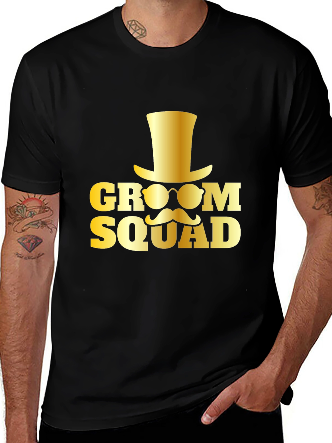 Groom Squad Black T-Shirt