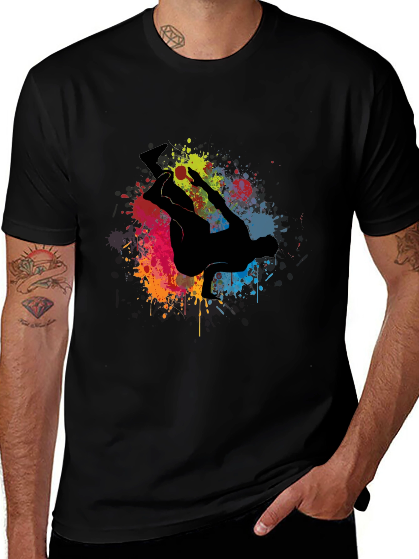 Variant 11 of Urban Style T-Shirt with Graffiti Dancer