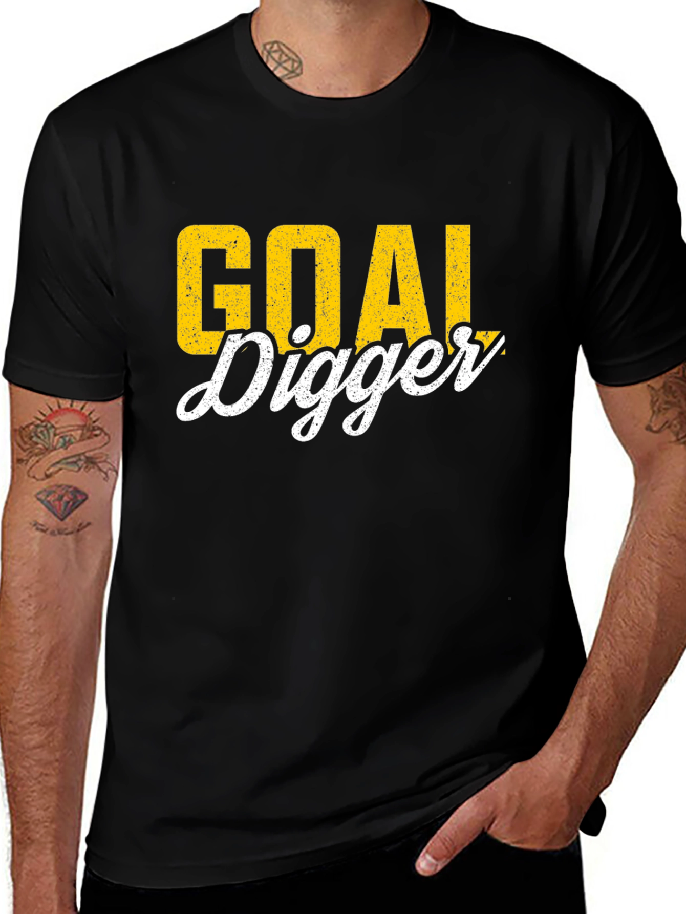 Variant 20 of Goal Digger Graphic Tee - Black