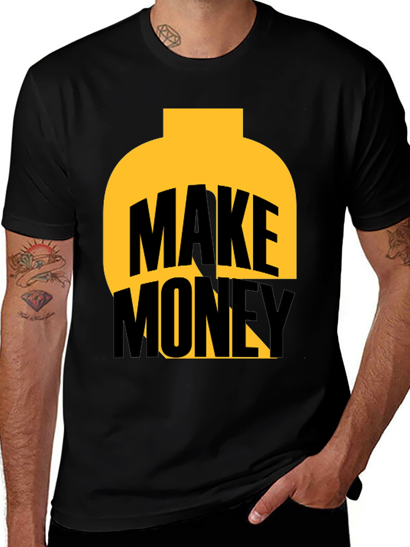 Variant 4 of Make Money Graphic T-Shirt - Bold Statement Tee
