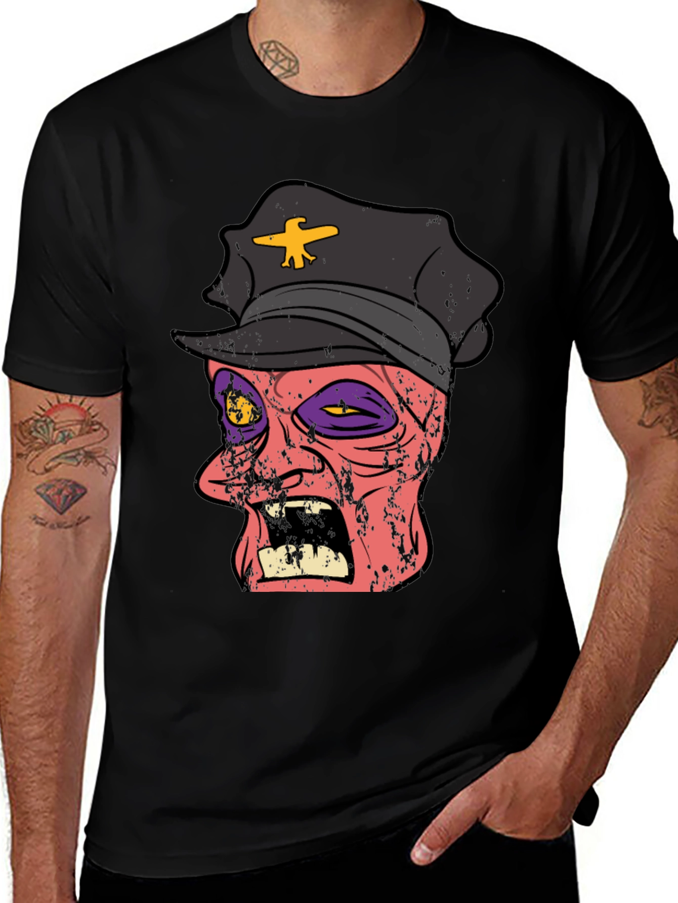 Variant 10 of Zombie Police Officer T-Shirt