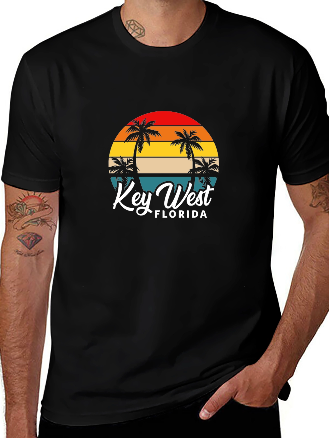 Variant 22 of Key West Florida Palm Tree Graphic Tee