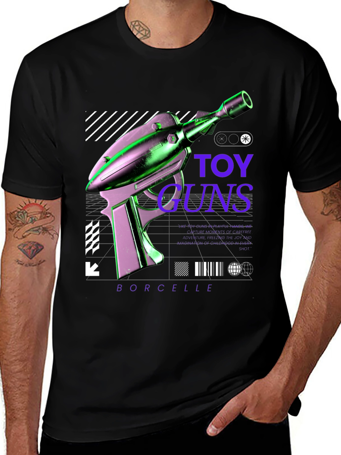 Variant 30 of Futuristic Toy Gun Graphic Tee
