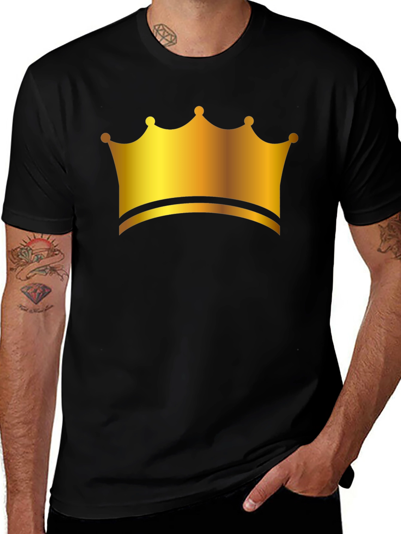 Golden Crown Black T-Shirt