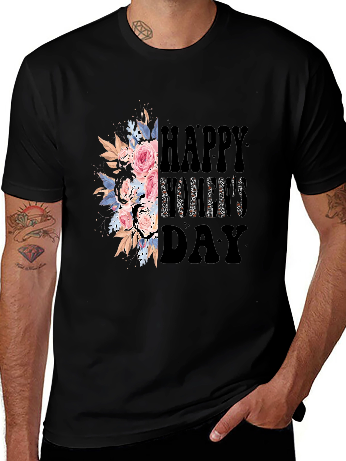 Variant 13 of Floral Happy Women's Day T-Shirt