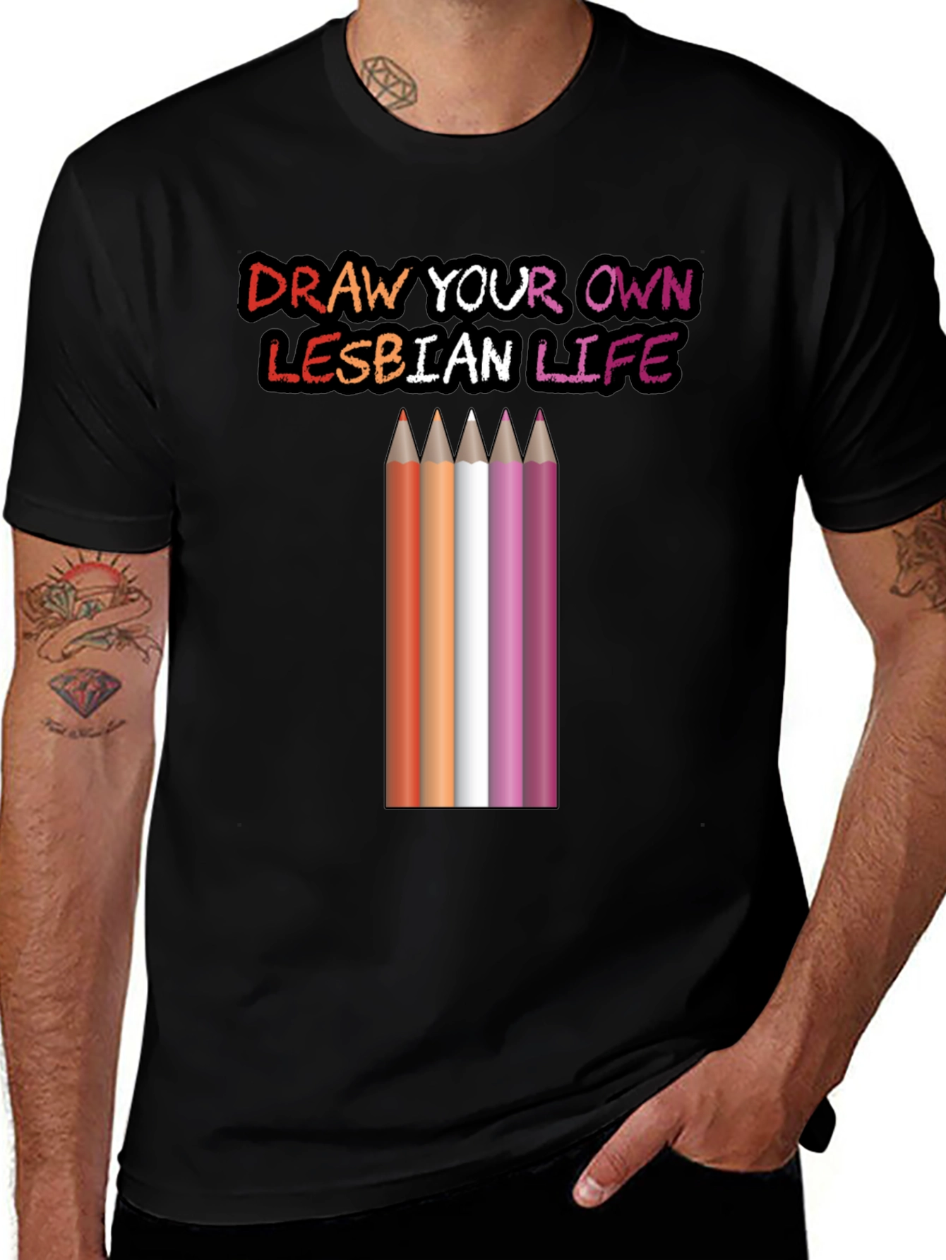 Draw Your Own Lesbian Life T-Shirt