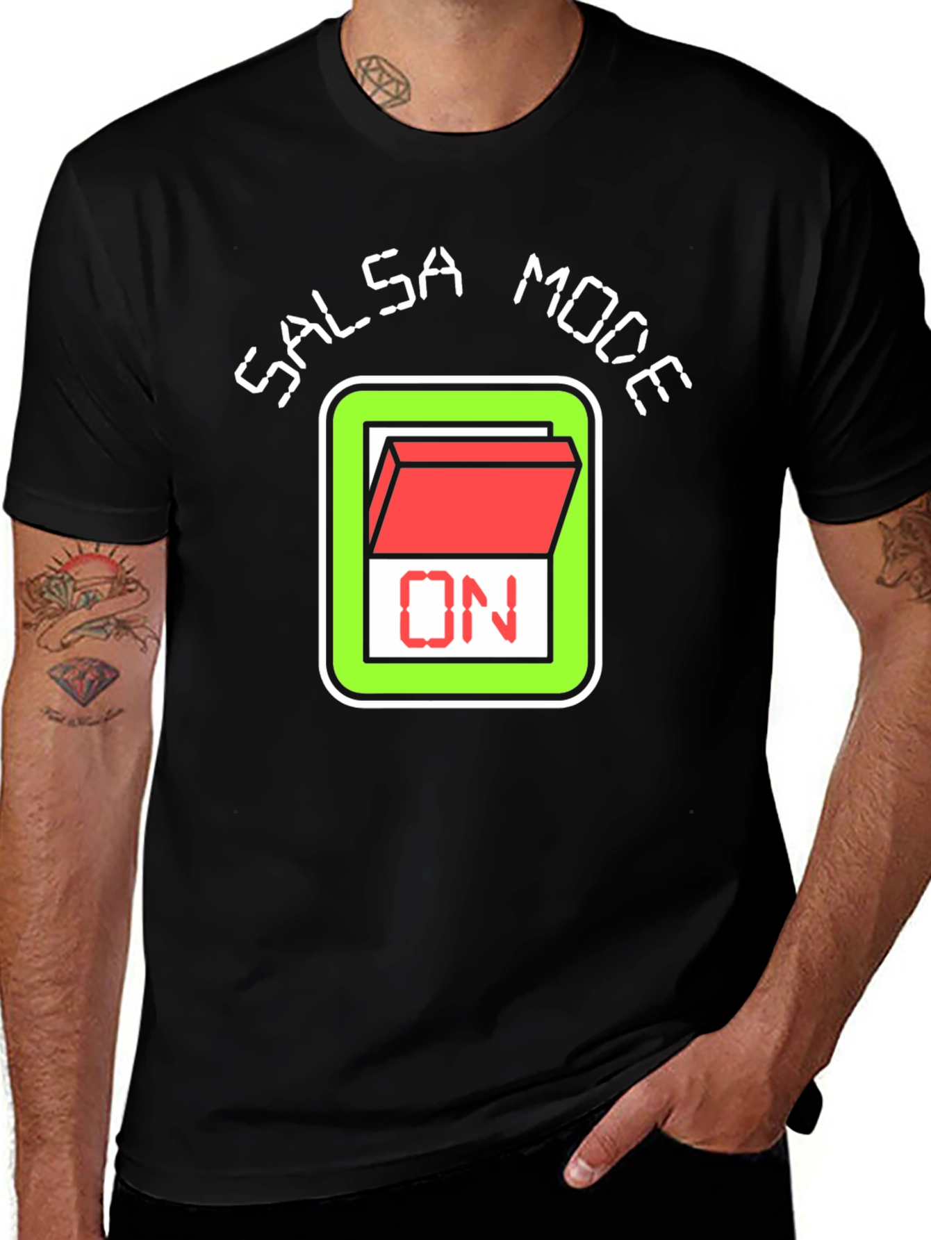Variant 5 of Salsa Mode On T-Shirt - Dance Ready!
