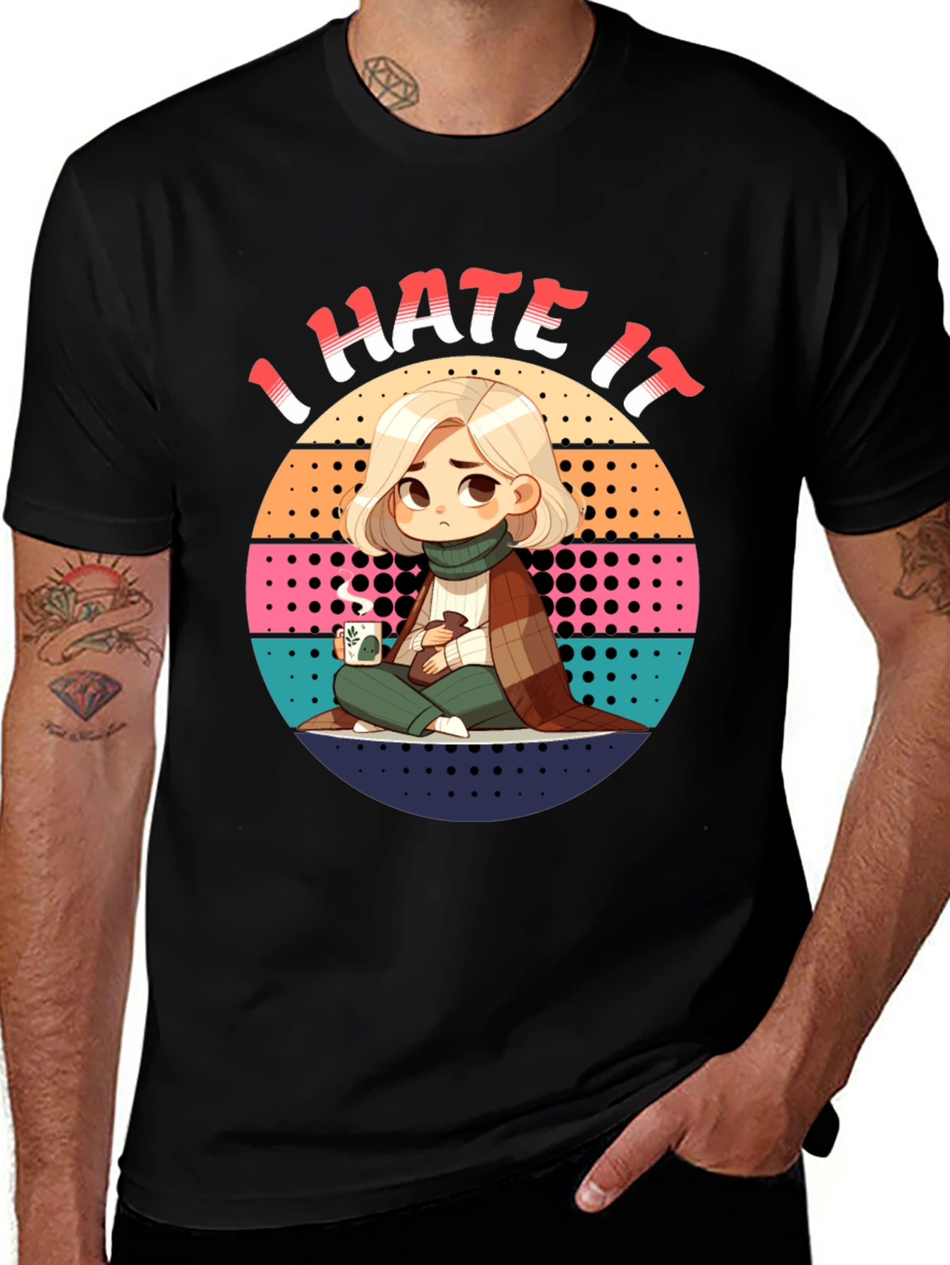 Variant 9 of I Hate It Graphic Tee - Trendy Unisex Shirt