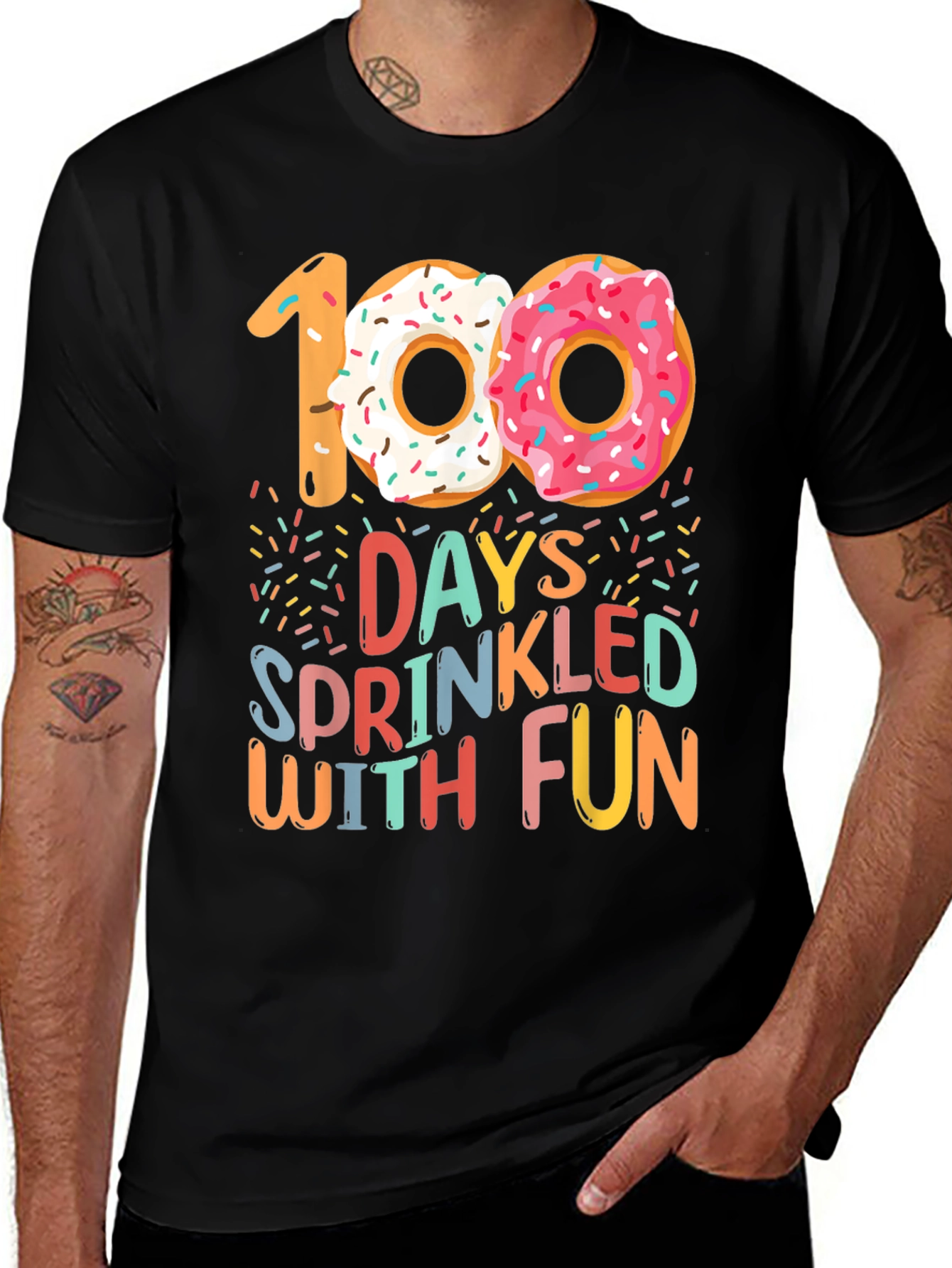100 Days Sprinkled With Fun Donut T-Shirt