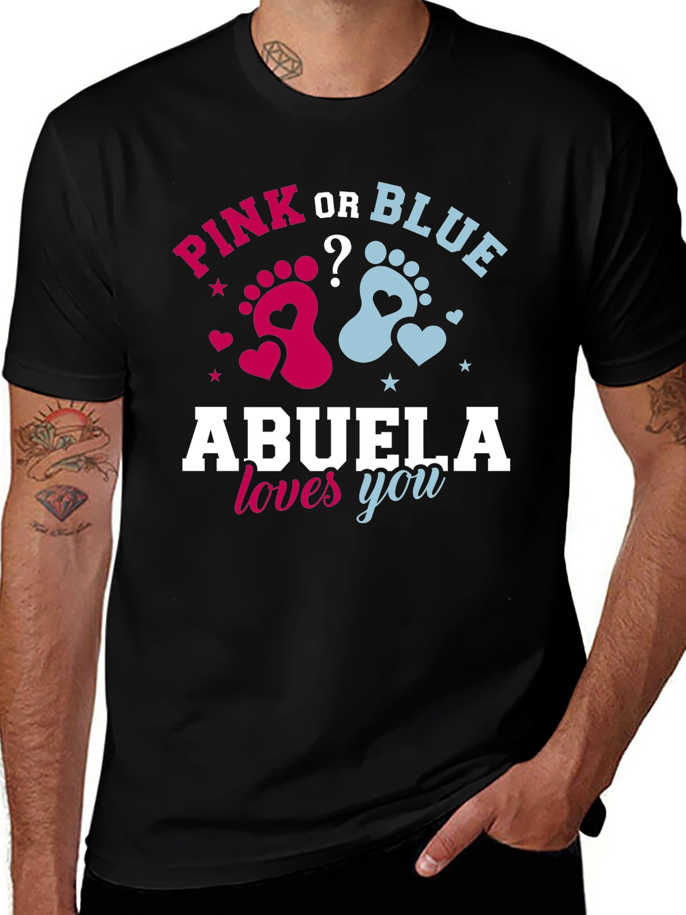 Pink or Blue Abuela Loves You T-Shirt