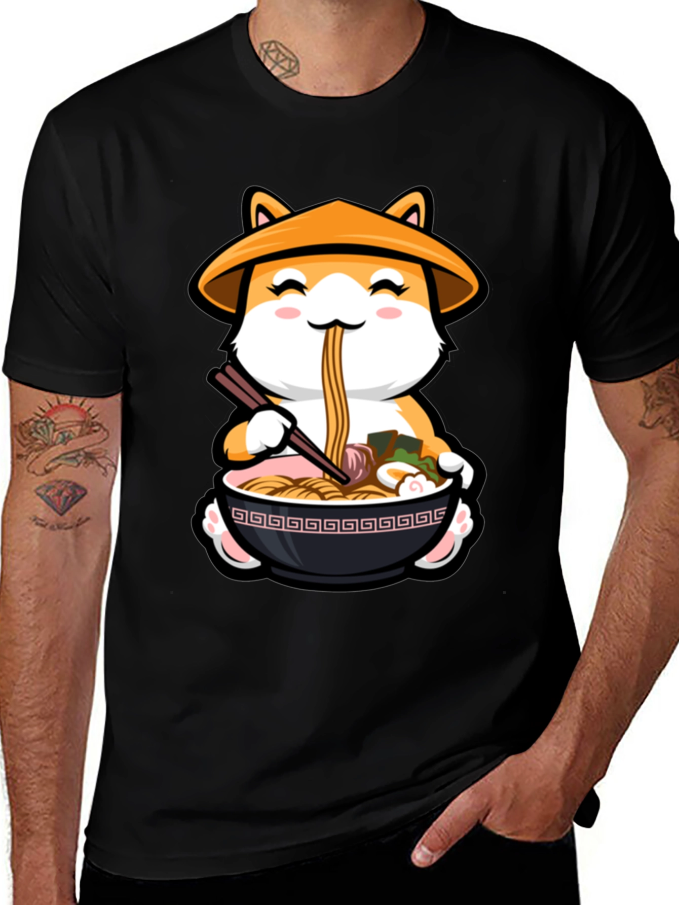 Shiba Inu Ramen T-Shirt - Cute Dog Noodle Tee
