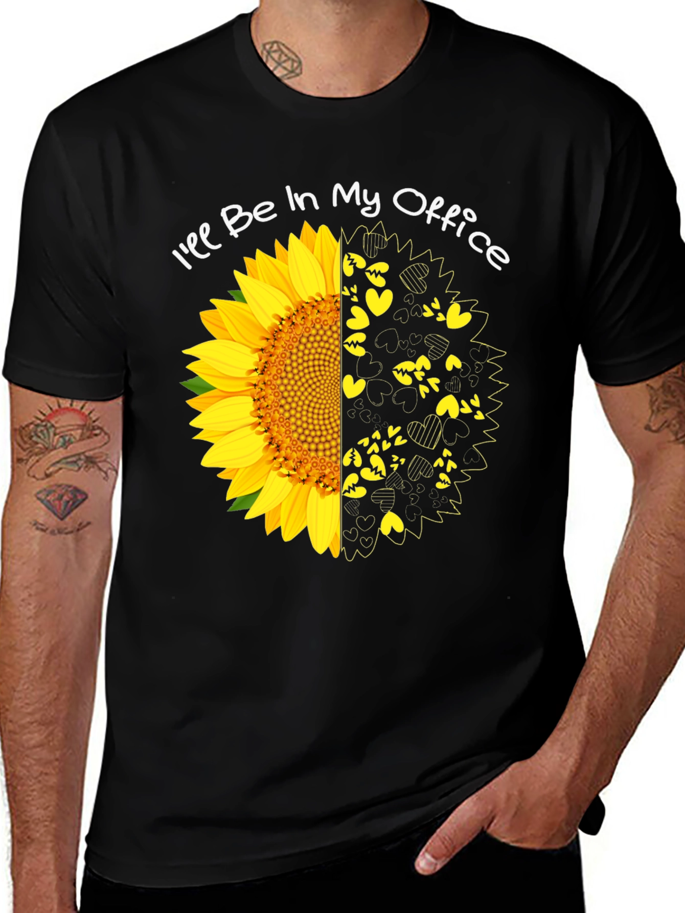 Variant 28 of I'll Be In My Office Sunflower T-Shirt