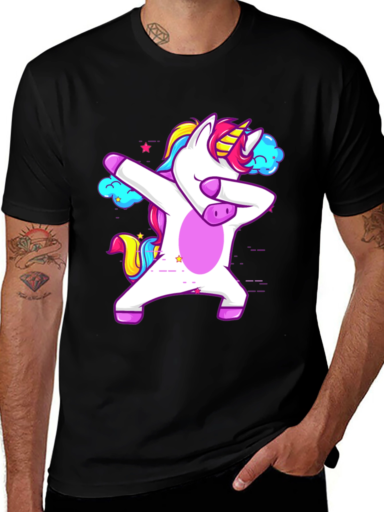 Variant 3 of Dabbing Unicorn Graphic Tee - Fun & Unique T-Shirt