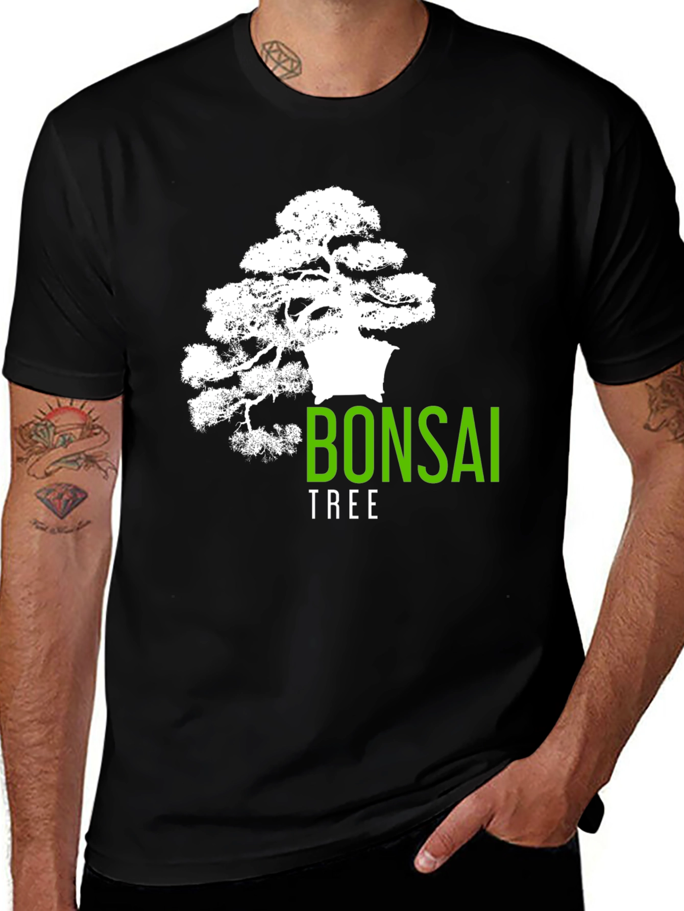 Variant 27 of Bonsai Tree Graphic T-Shirt - Artistic Design