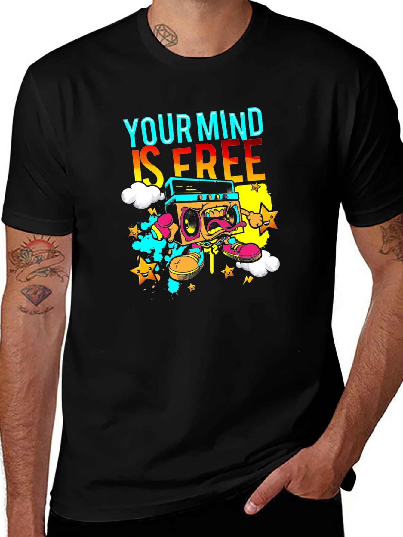 Variant 16 of Your Mind Is Free Graphic T-Shirt