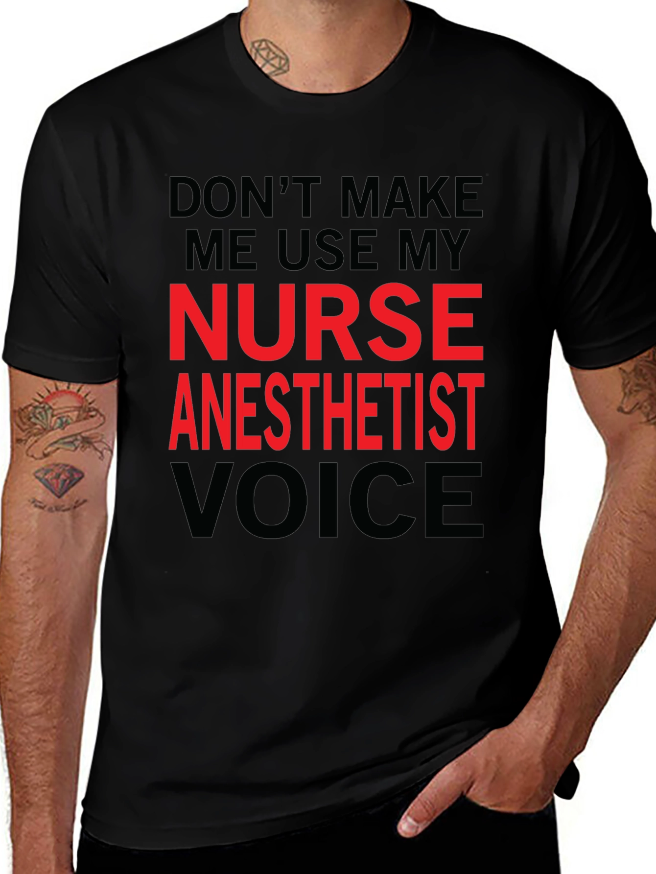 Variant 27 of Nurse Anesthetist Voice Graphic T-Shirt