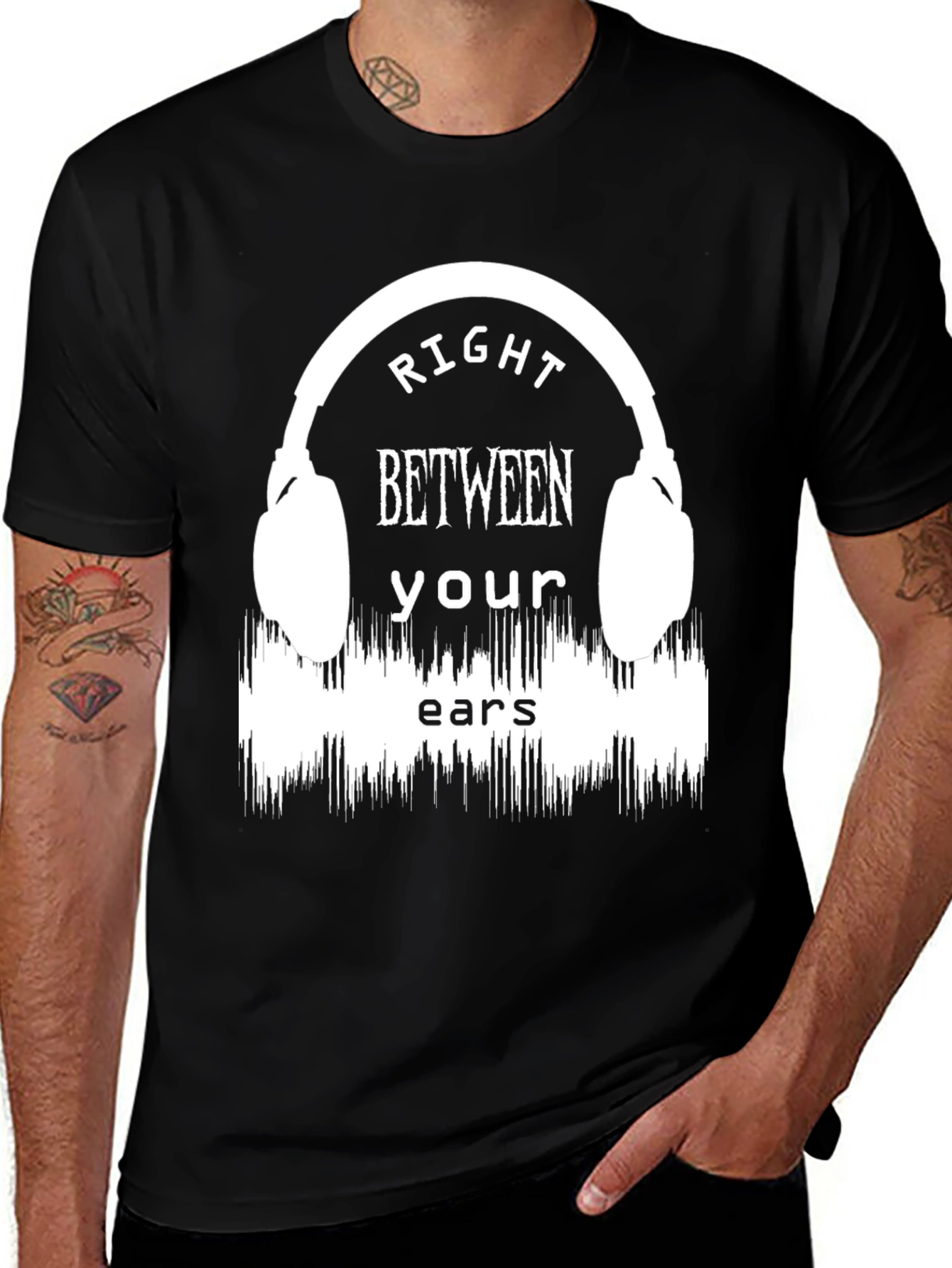 Variant 30 of Right Between Your Ears Graphic T-Shirt