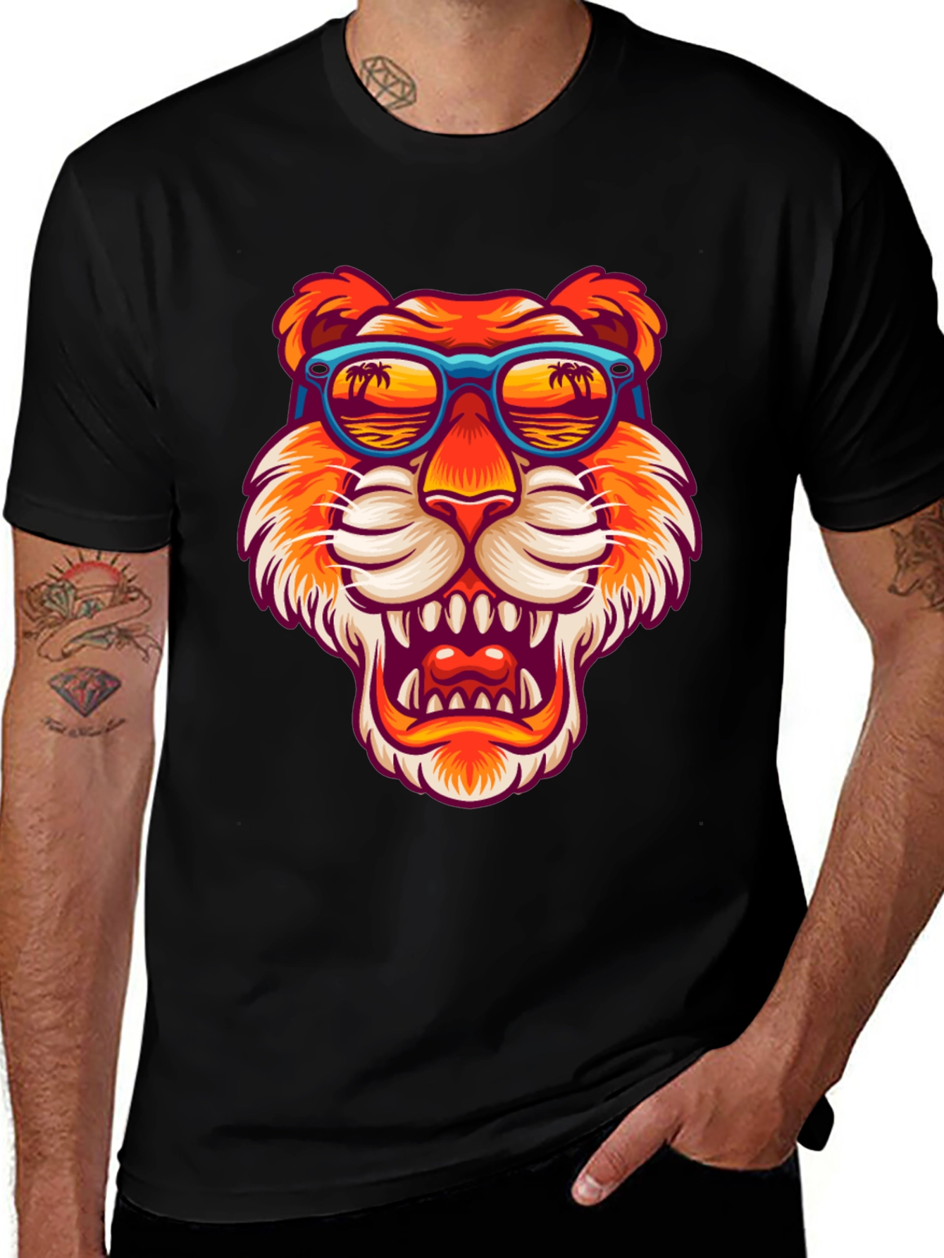 Variant 30 of Cool Tiger Graphic Tee