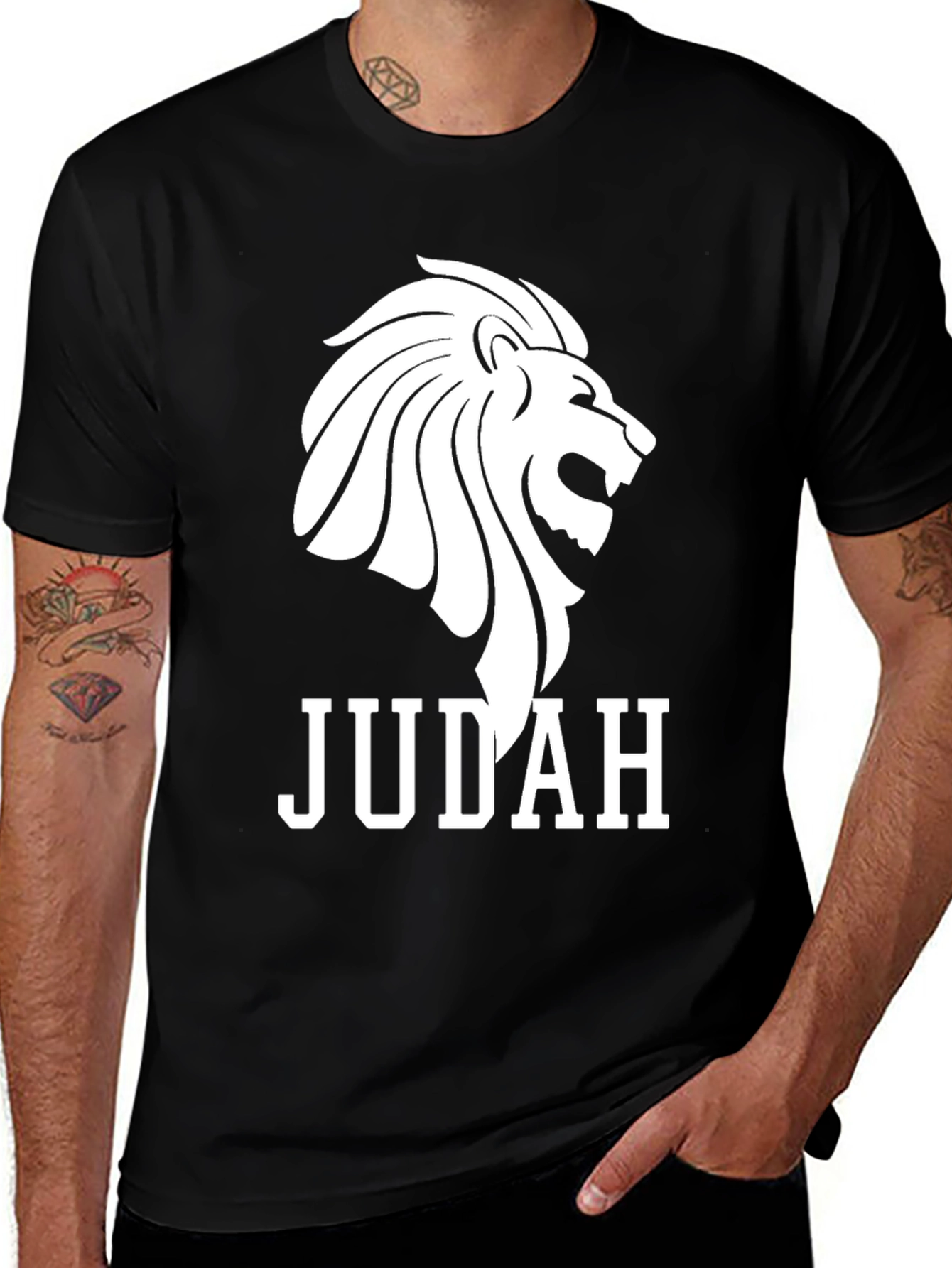 Variant 19 of Judah Lion Graphic Tee - Mens Black T-Shirt