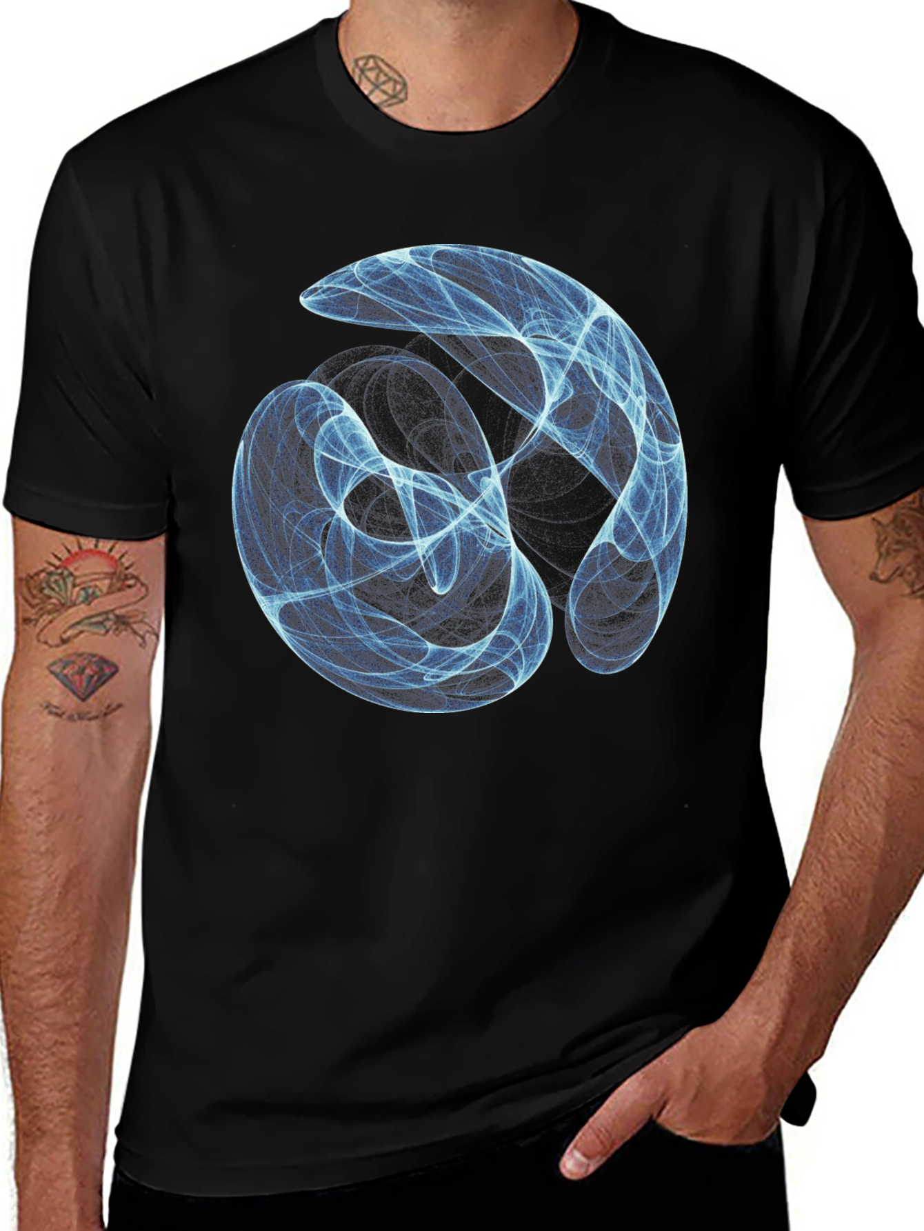 Variant 27 of Abstract Swirl T-Shirt - Modern Graphic Tee