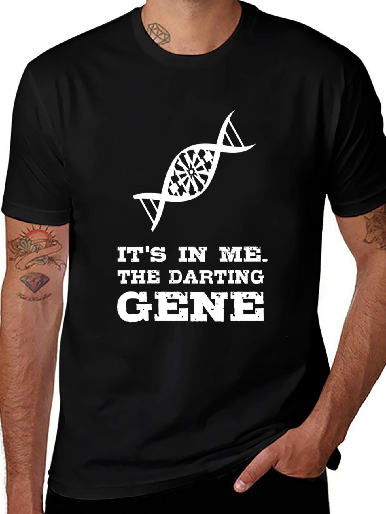 Variant 21 of Darting Gene T-Shirt - Darts DNA Graphic Tee