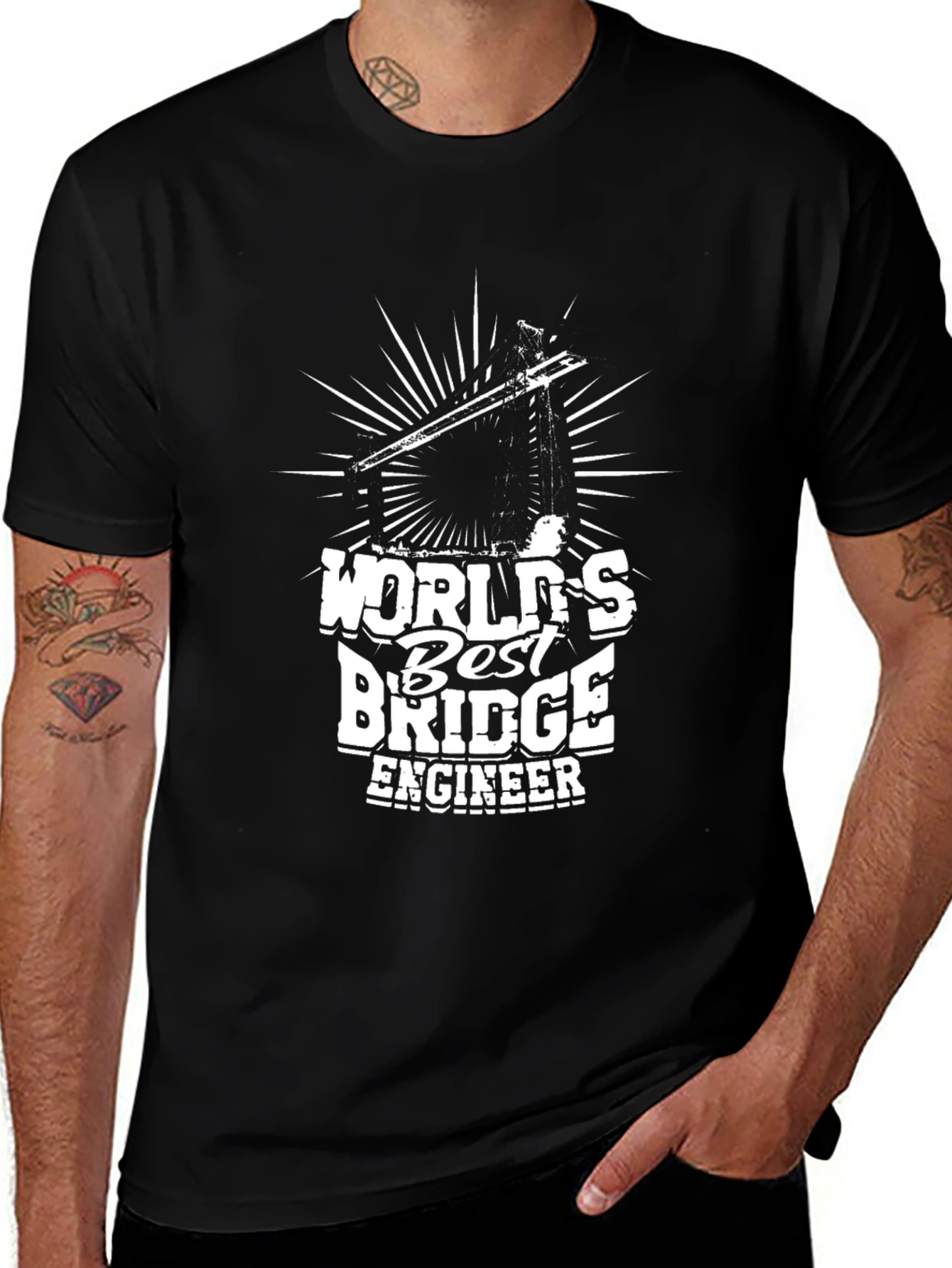 Variant 9 of World's Best Bridge Engineer T-Shirt
