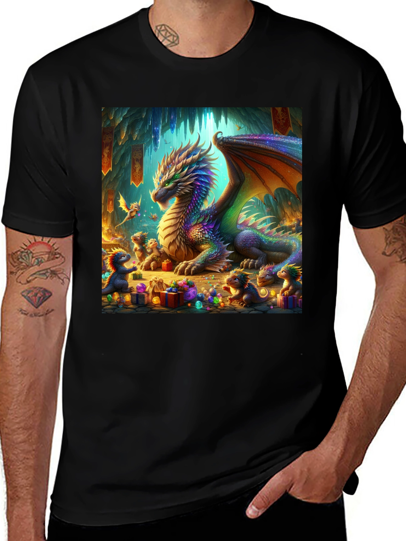 Variant 10 of Dragon Family Graphic Tee