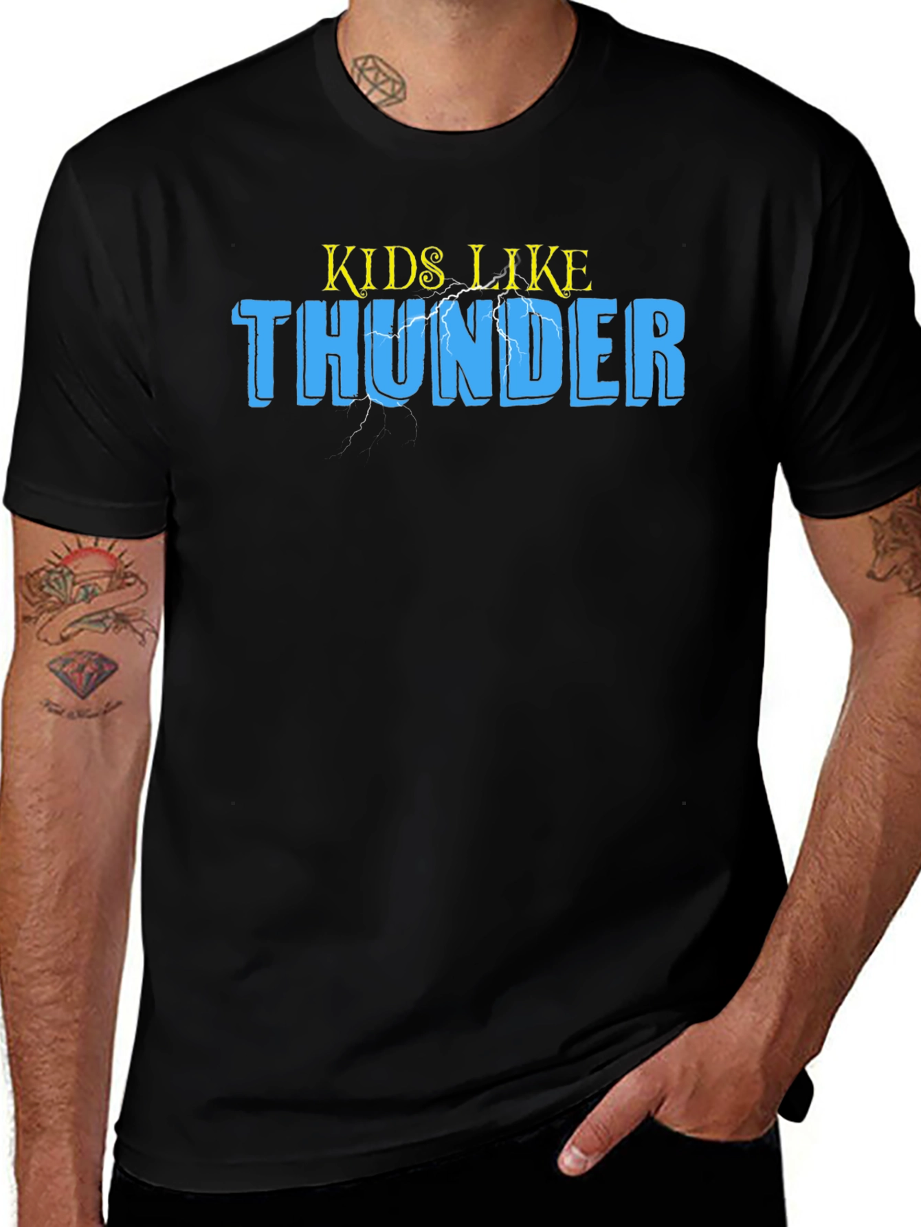 Variant 17 of Kids Like Thunder Black Graphic T-Shirt