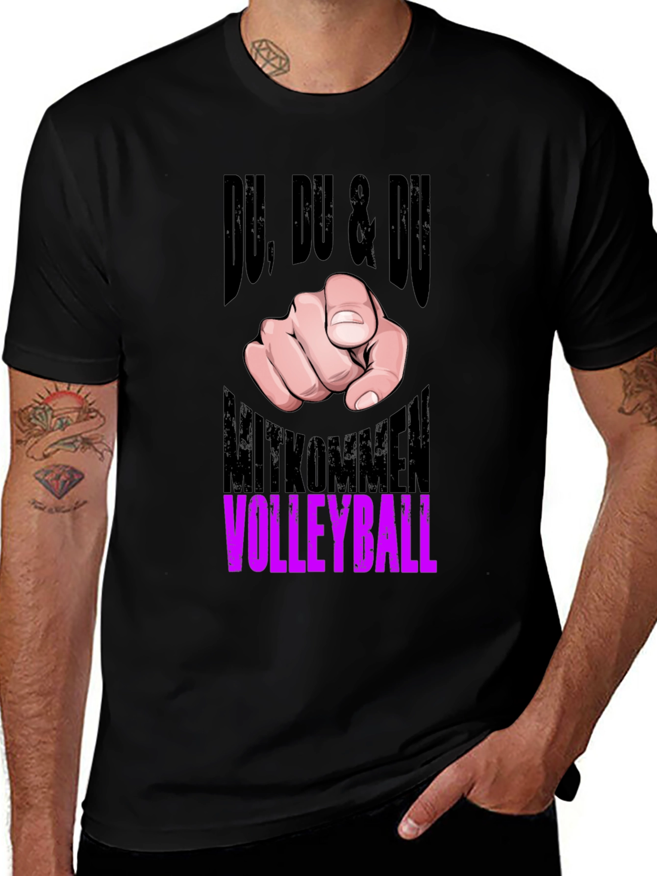 Variant 12 of Du Volleyball Graphic Tee