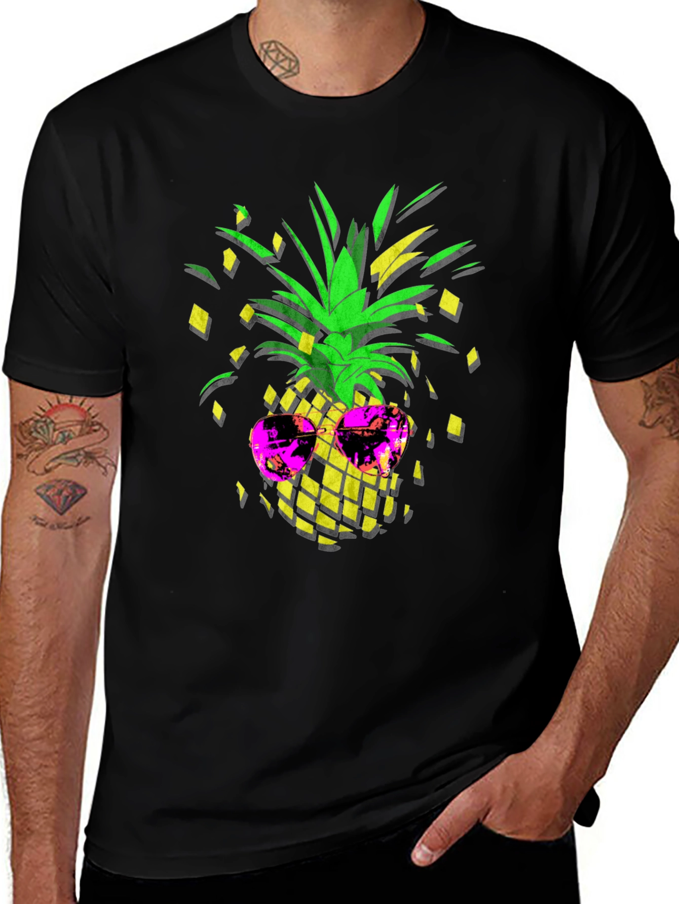 Cool Pineapple Sunglasses Graphic Tee