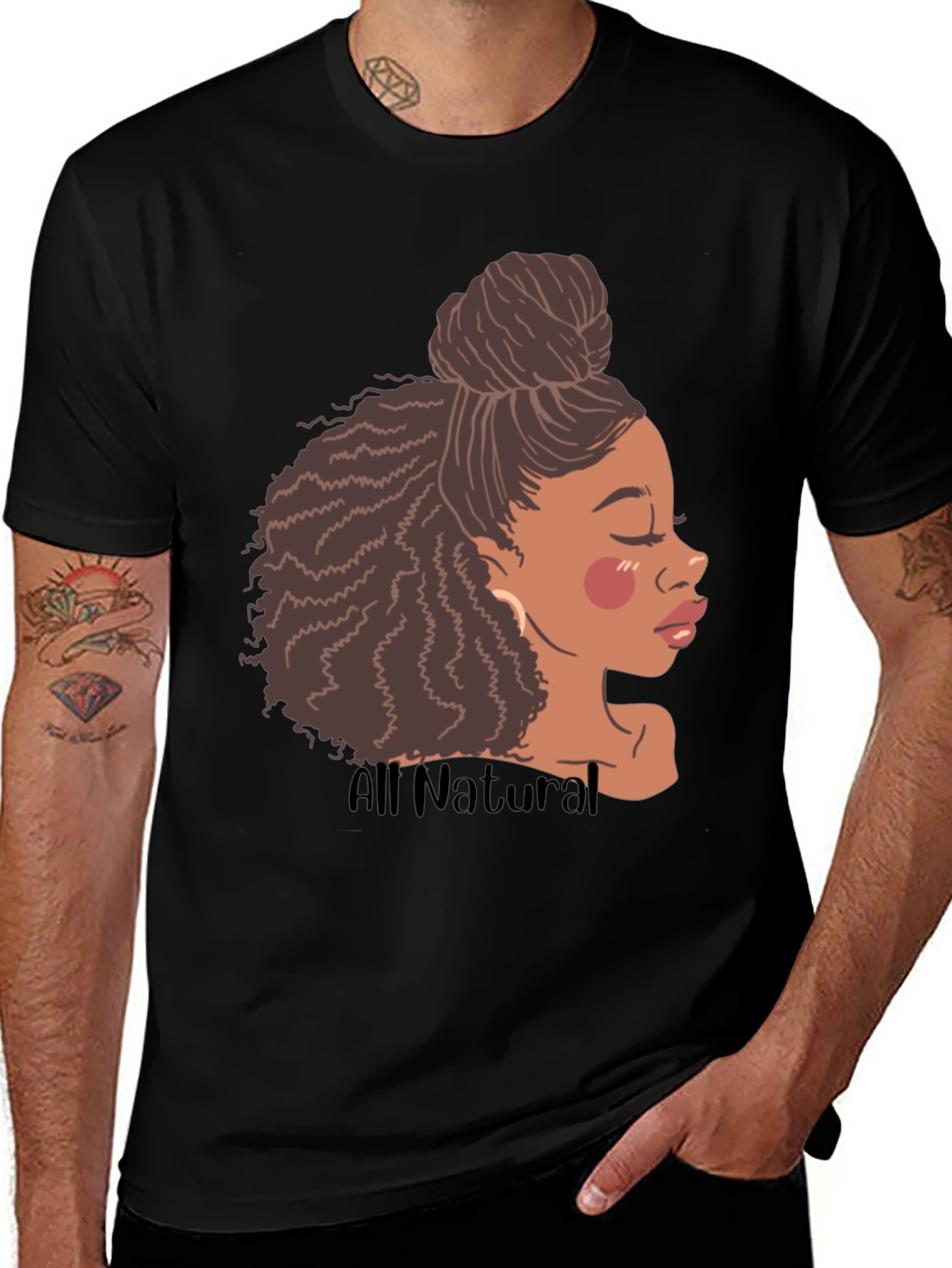 Variant 10 of All Natural Woman Graphic T-Shirt