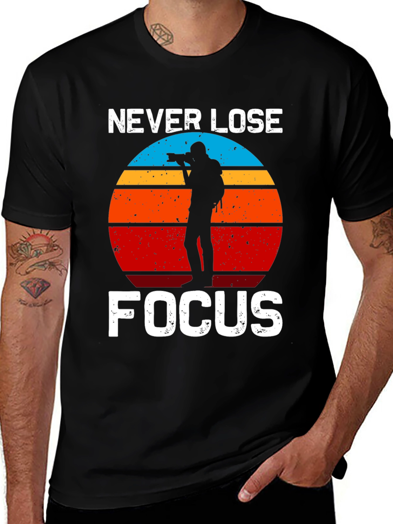 Variant 16 of Never Lose Focus Photographer T-Shirt