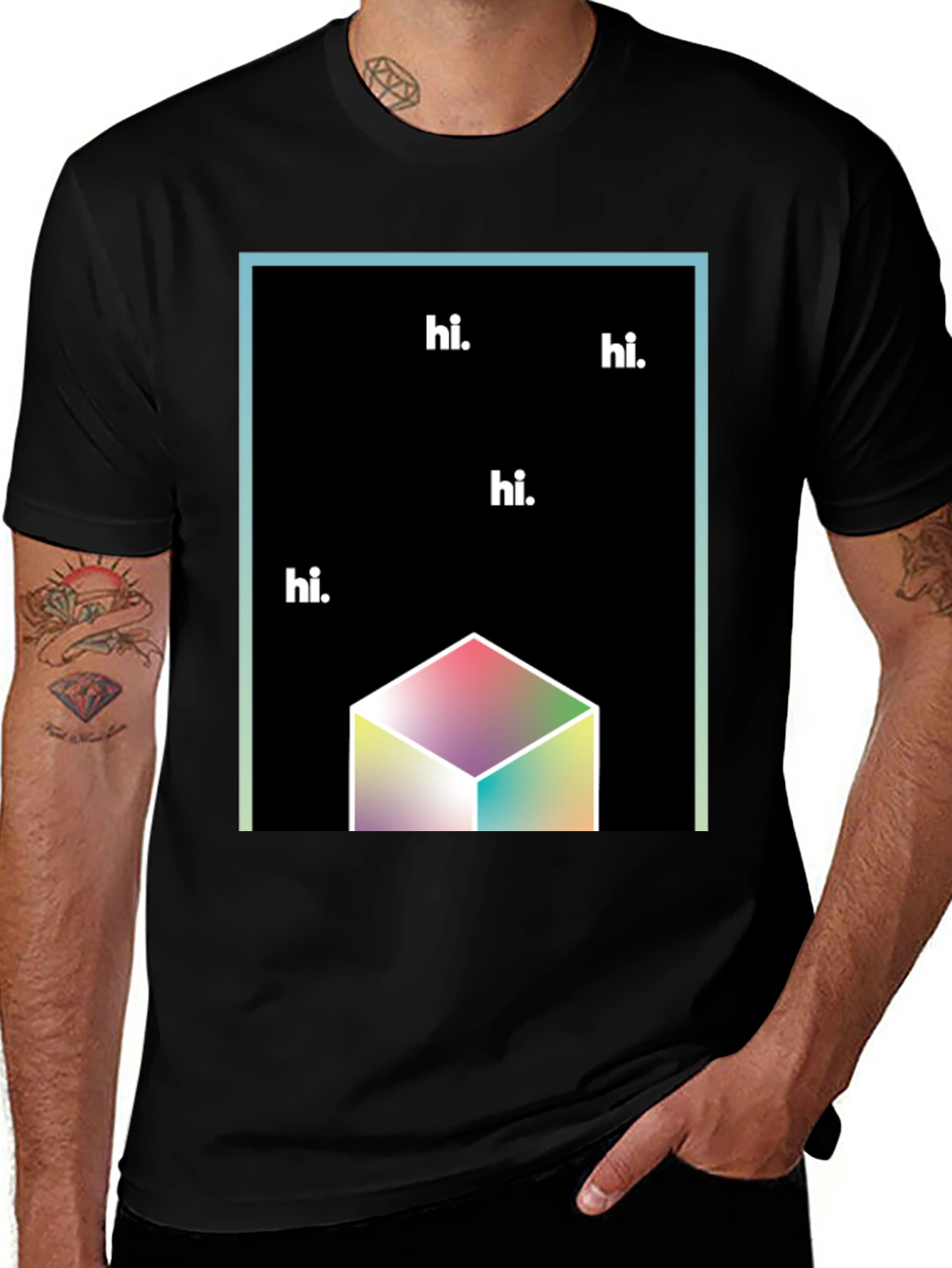 Variant 22 of Abstract Cube Hi Graphic T-Shirt