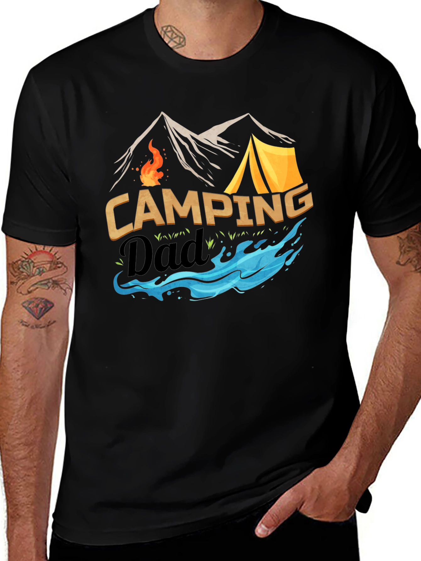 Variant 7 of Camping Dad T-Shirt: Adventure Awaits!