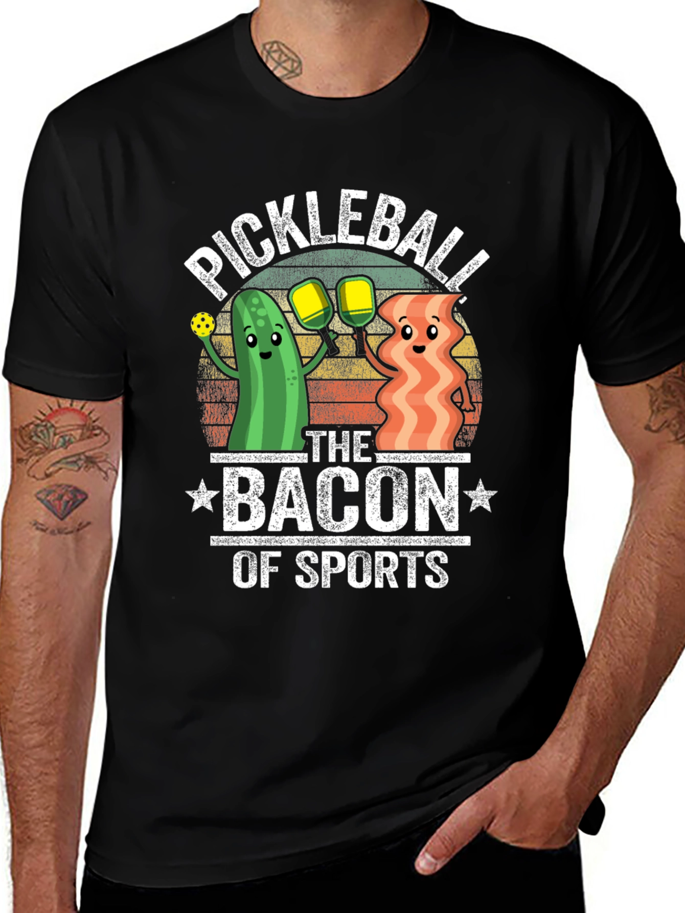 Variant 13 of Pickleball The Bacon of Sports T-Shirt