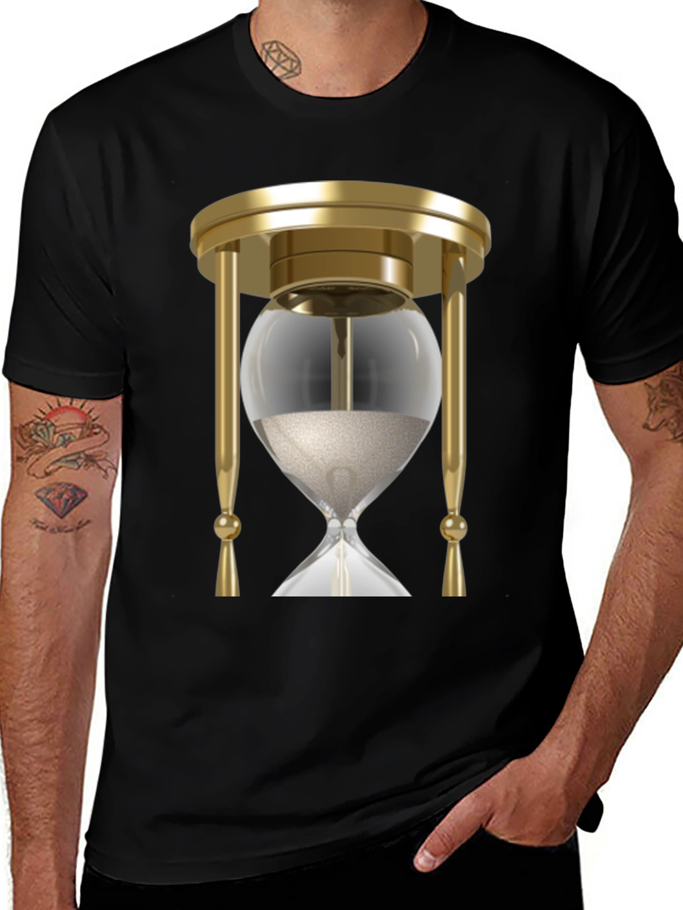 Variant 5 of Hourglass Graphic Tee - Timeless Style!