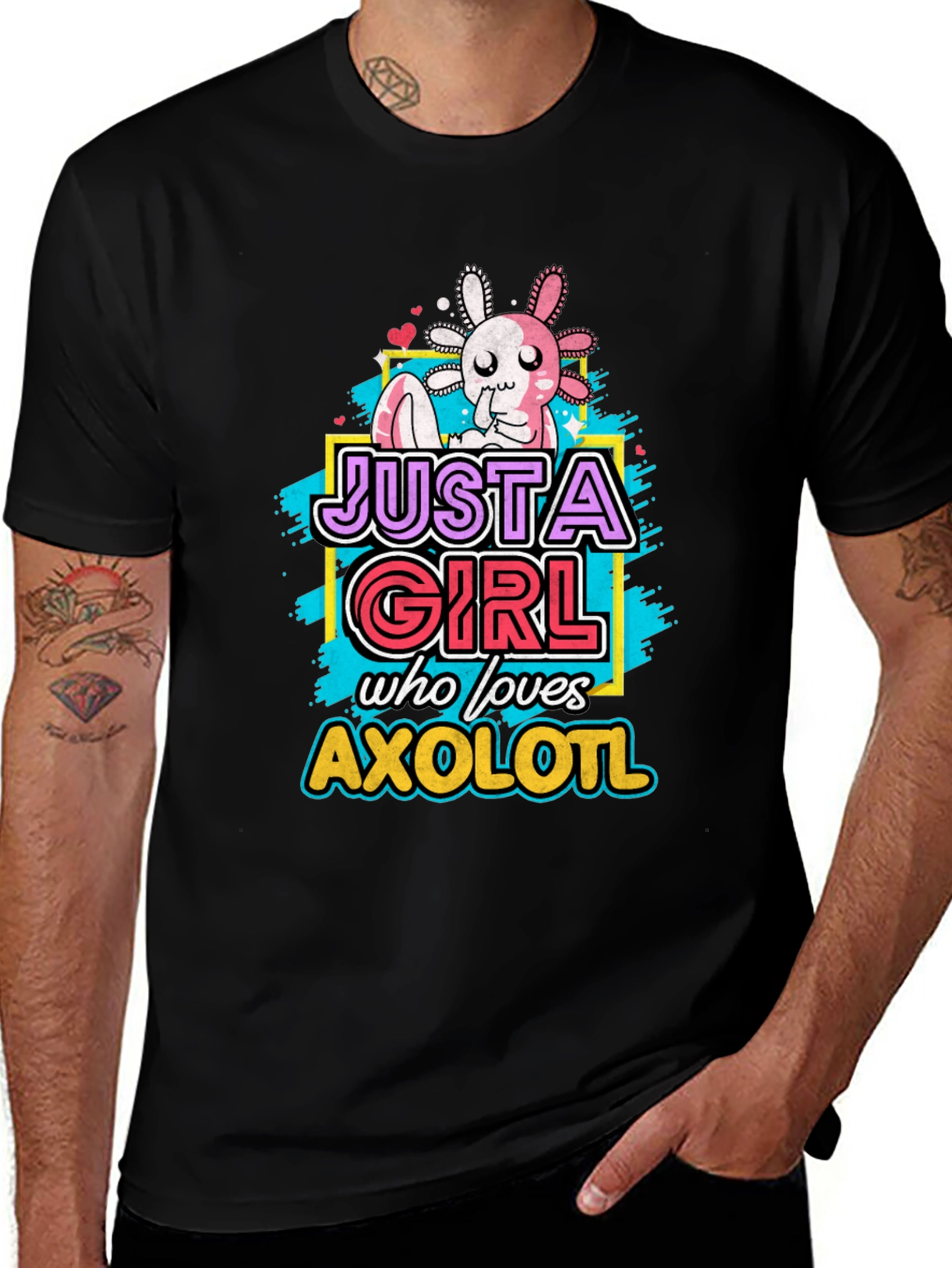 Variant 28 of Just A Girl Who Loves Axolotl T-Shirt