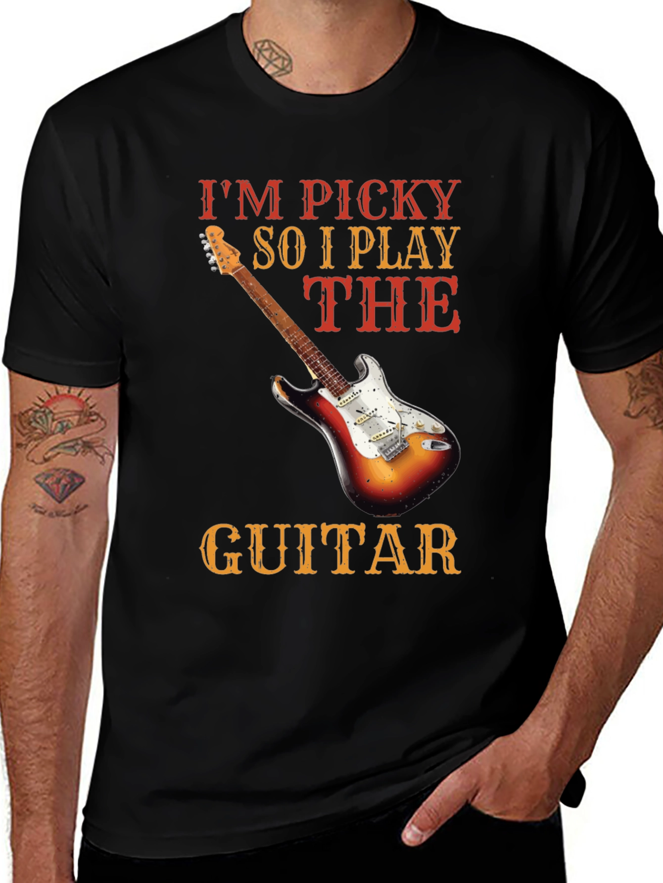 Variant 5 of I'm Picky So I Play the Guitar T-Shirt