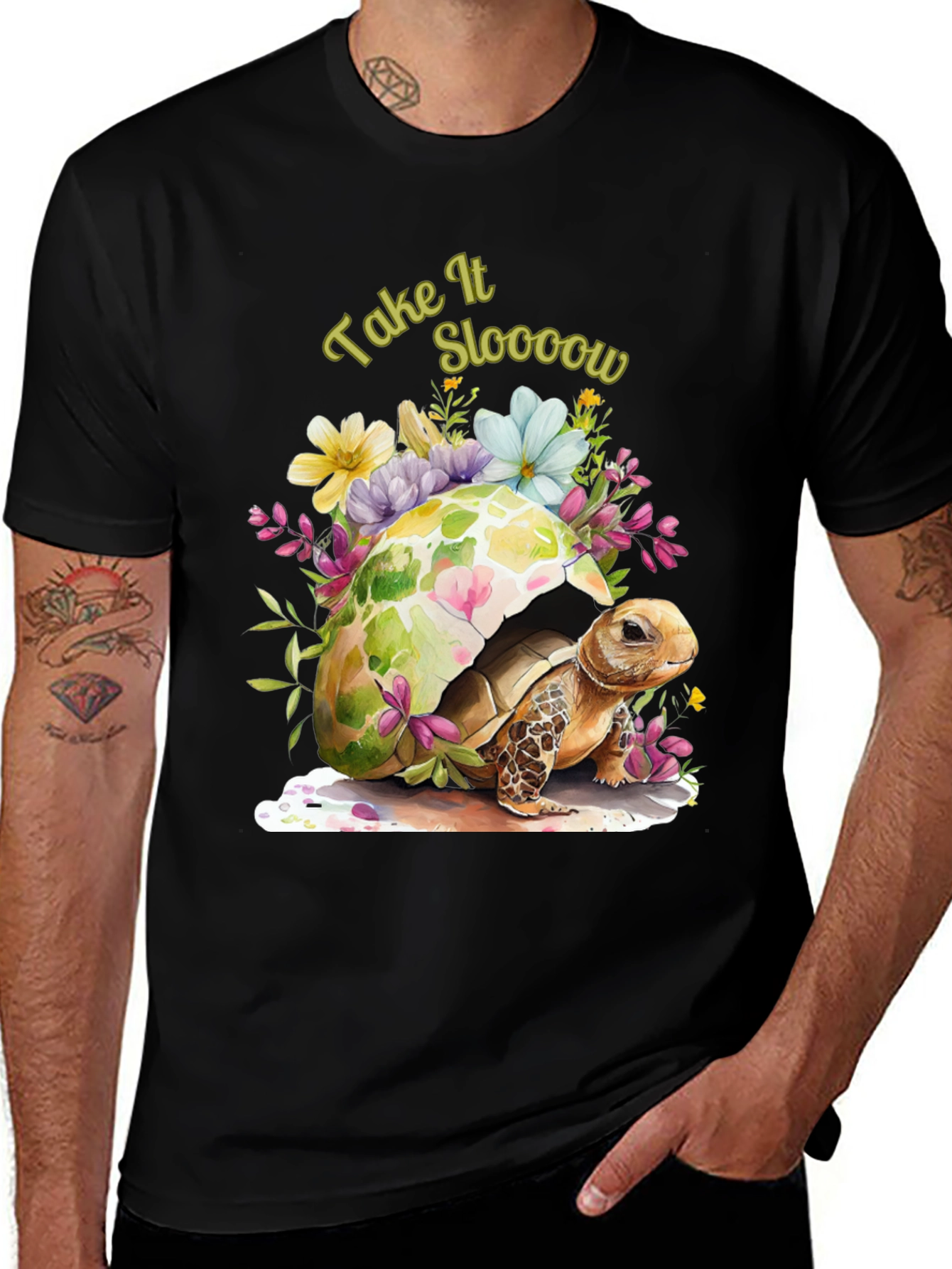 Variant 4 of Take It Sloooow Turtle T-Shirt