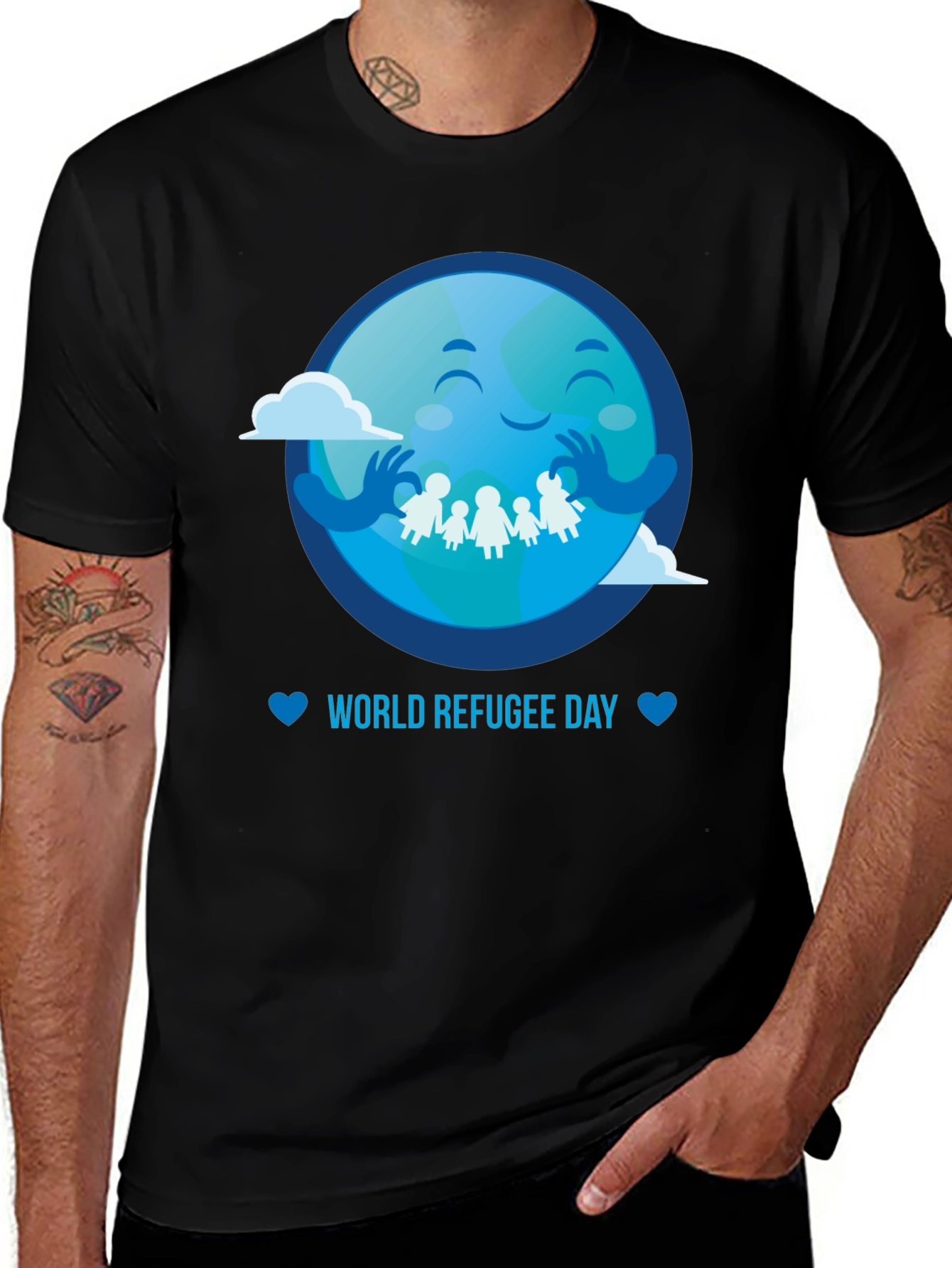 Variant 8 of World Refugee Day T-Shirt