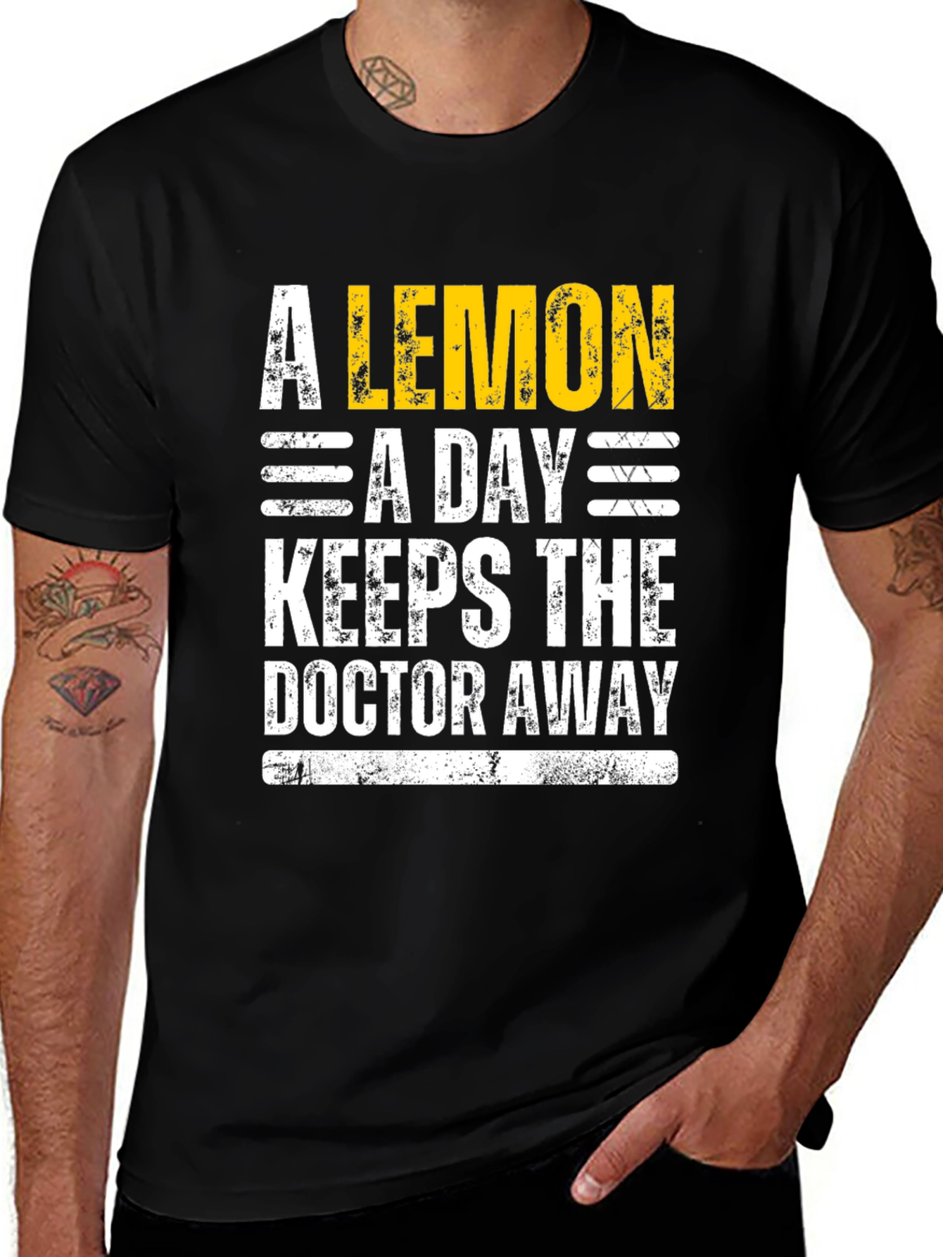 Variant 3 of A Lemon a Day Graphic T-Shirt
