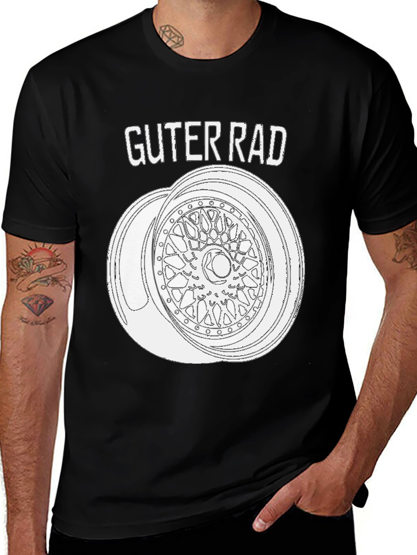 Variant 30 of Guter Rad T-Shirt - Car Wheel Design Tee