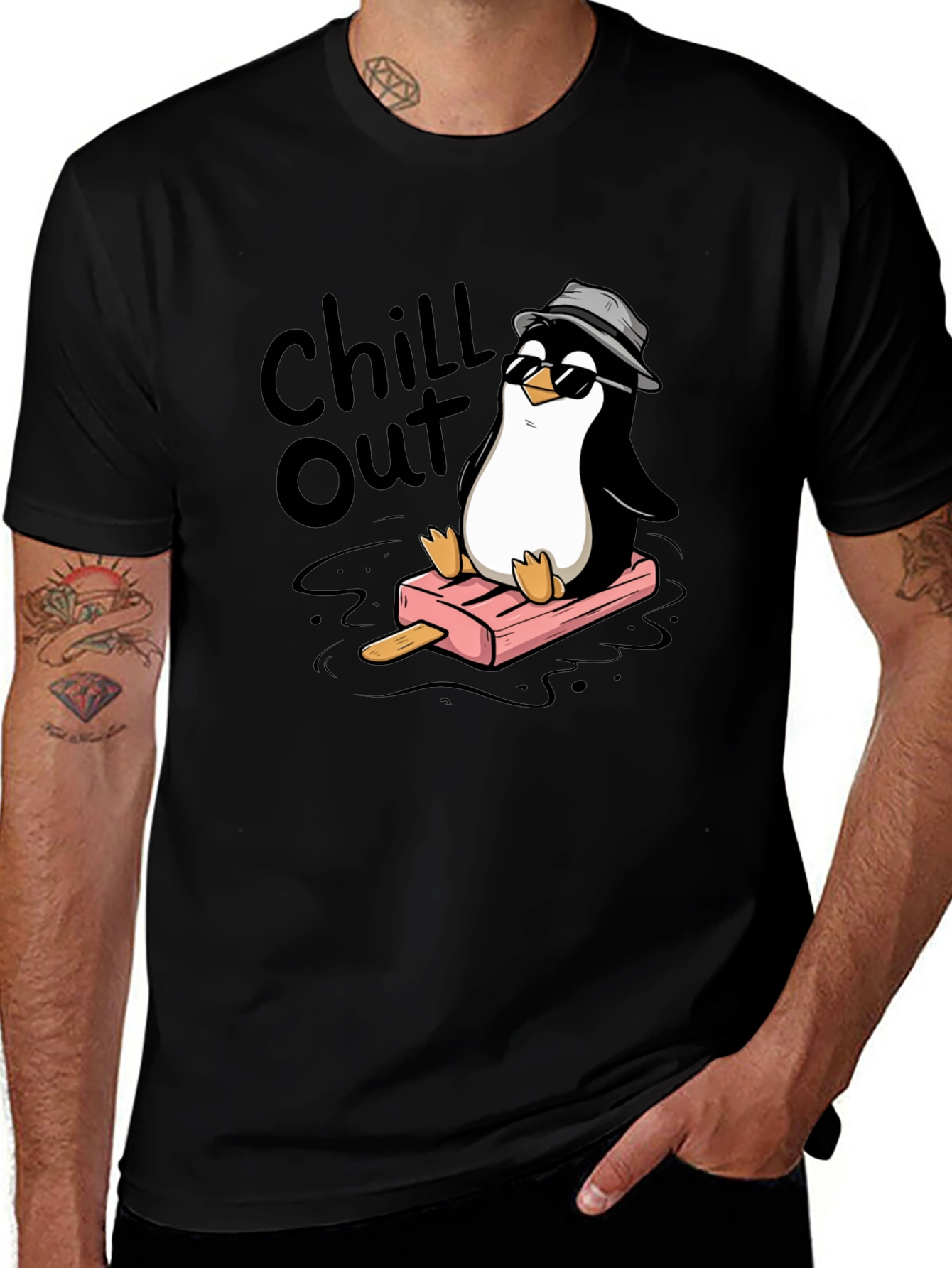 Variant 22 of Chill Out Penguin Graphic T-Shirt