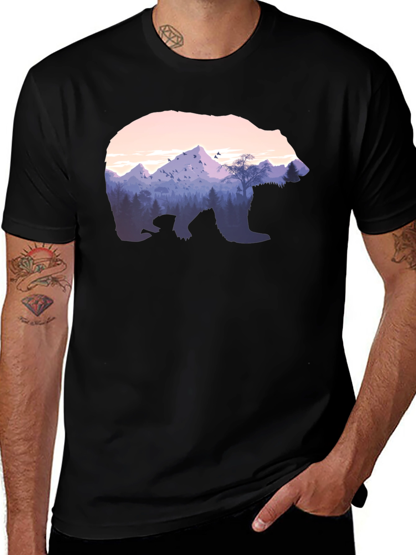 Variant 8 of Bear Mountain T-Shirt - Nature Graphic Tee