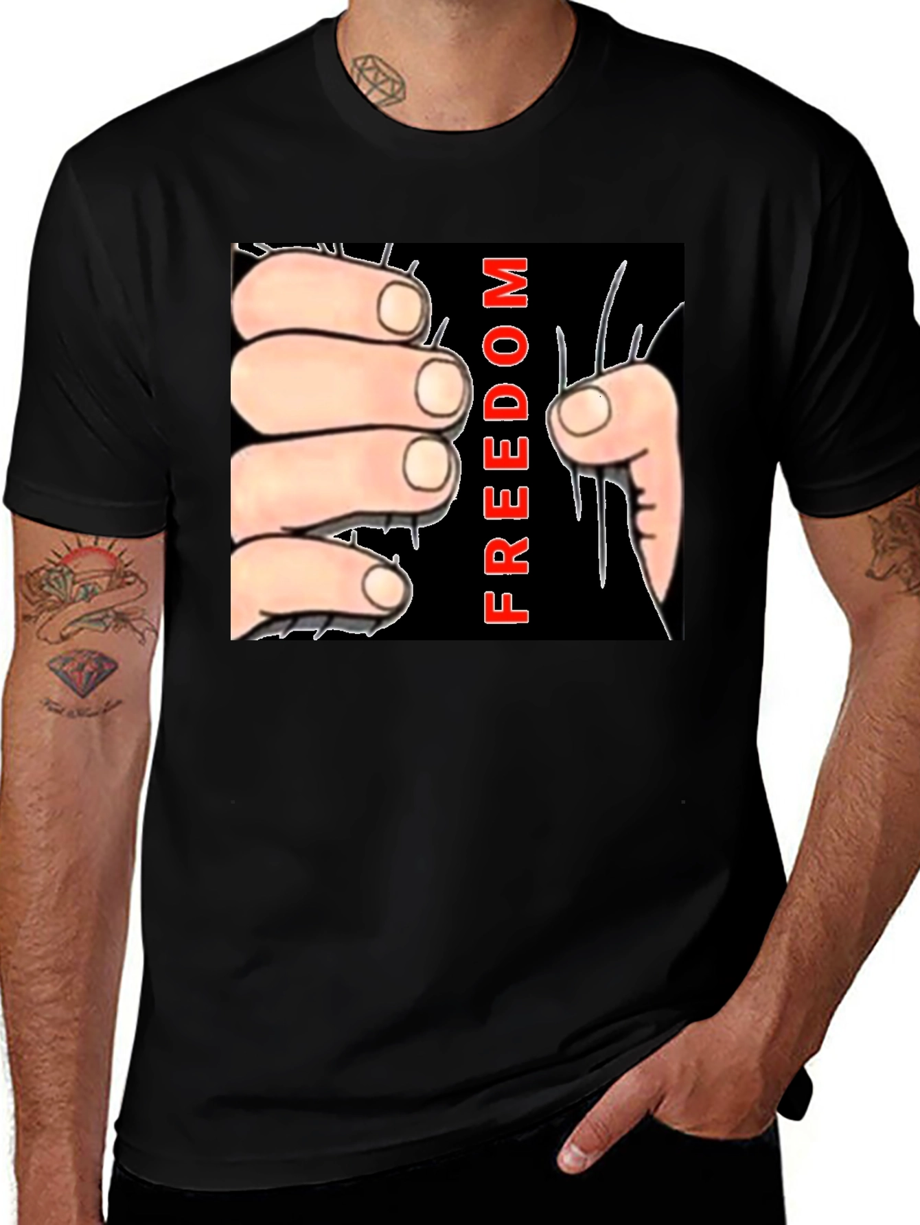 Variant 14 of Freedom Graphic Tee - Express Yourself!