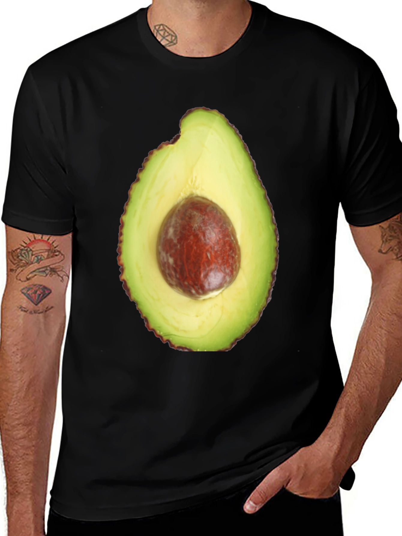 Variant 13 of Avocado Graphic Tee - Fresh & Fun!