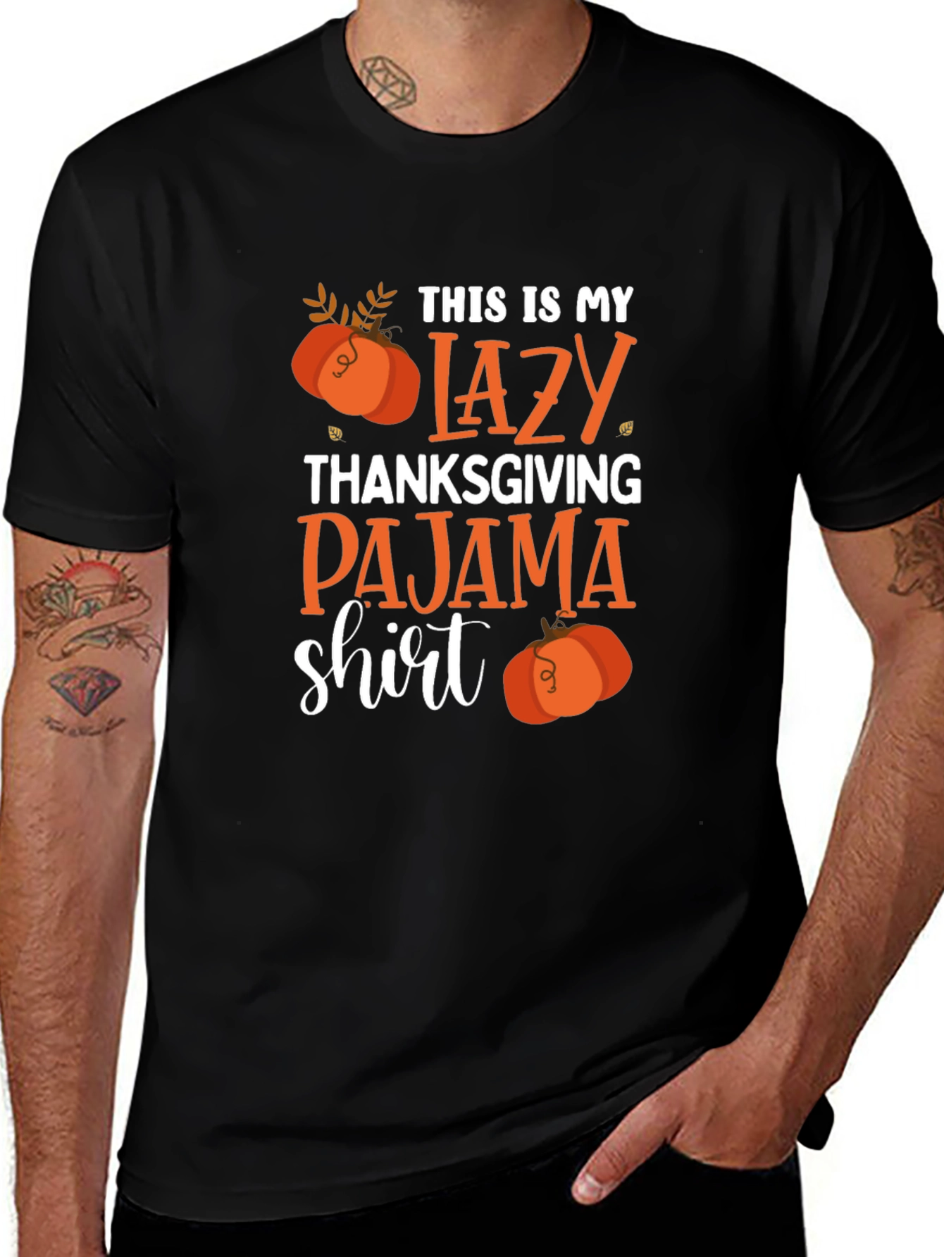 Lazy Thanksgiving Pajama Shirt