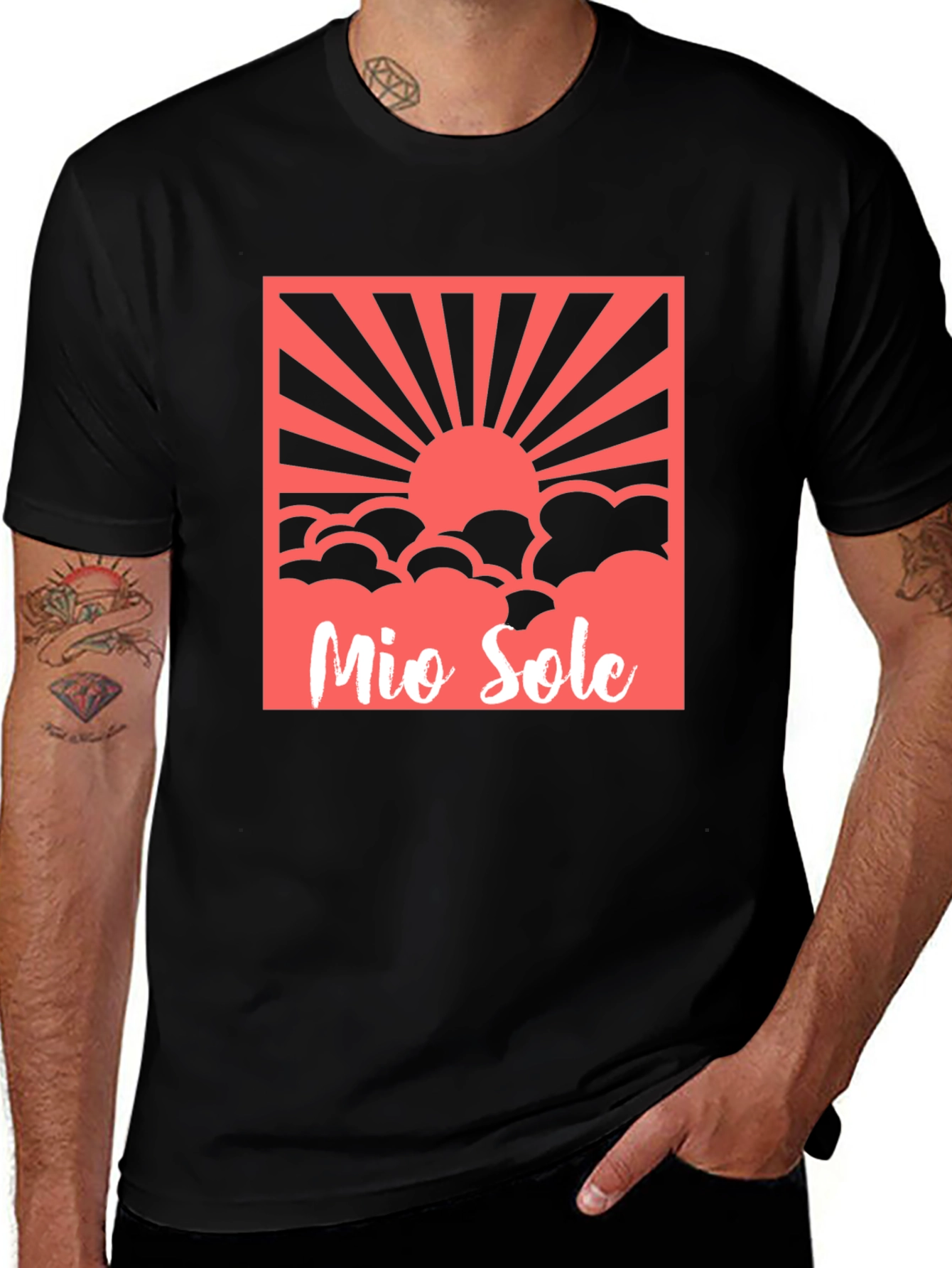 Variant 28 of Mio Sole Graphic T-Shirt - Black